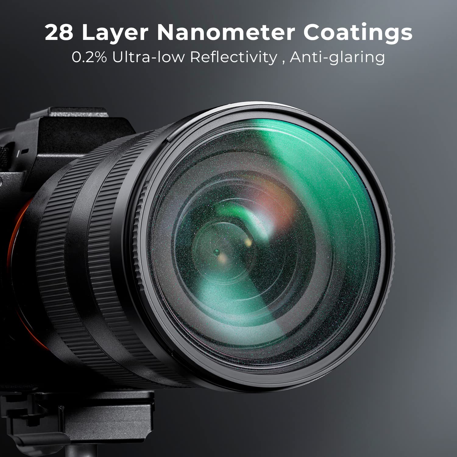 K&F Concept 49mm Shimmer Diffusion 1 Filter Glimmer Glass Effect for Camera Lens Nano-X Optical Glass