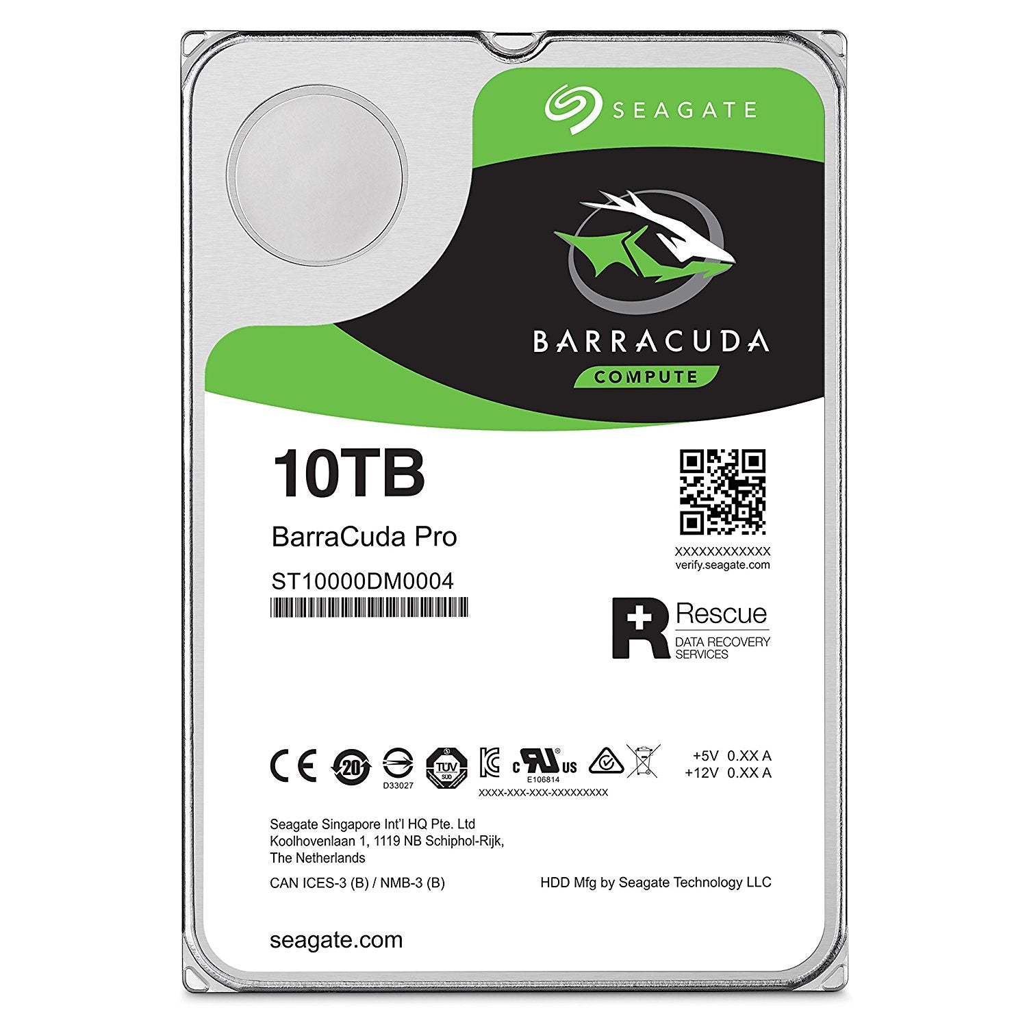 Seagate BarraCuda Pro 10TB Internal Hard Drive Performance HDD � 3.5 Inch SATA 6 Gb/s 7200 RPM 256MB Cache for Computer Desktop PC, Data Recovery (ST10000DM0004)