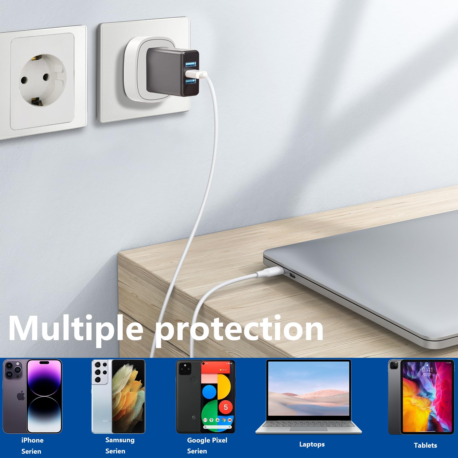 European Travel Plug Adapter, Us To Europe Plugadapter, Typee/F Plug Adapters, Germany France Plug Adapter, Adaptors For Europea
