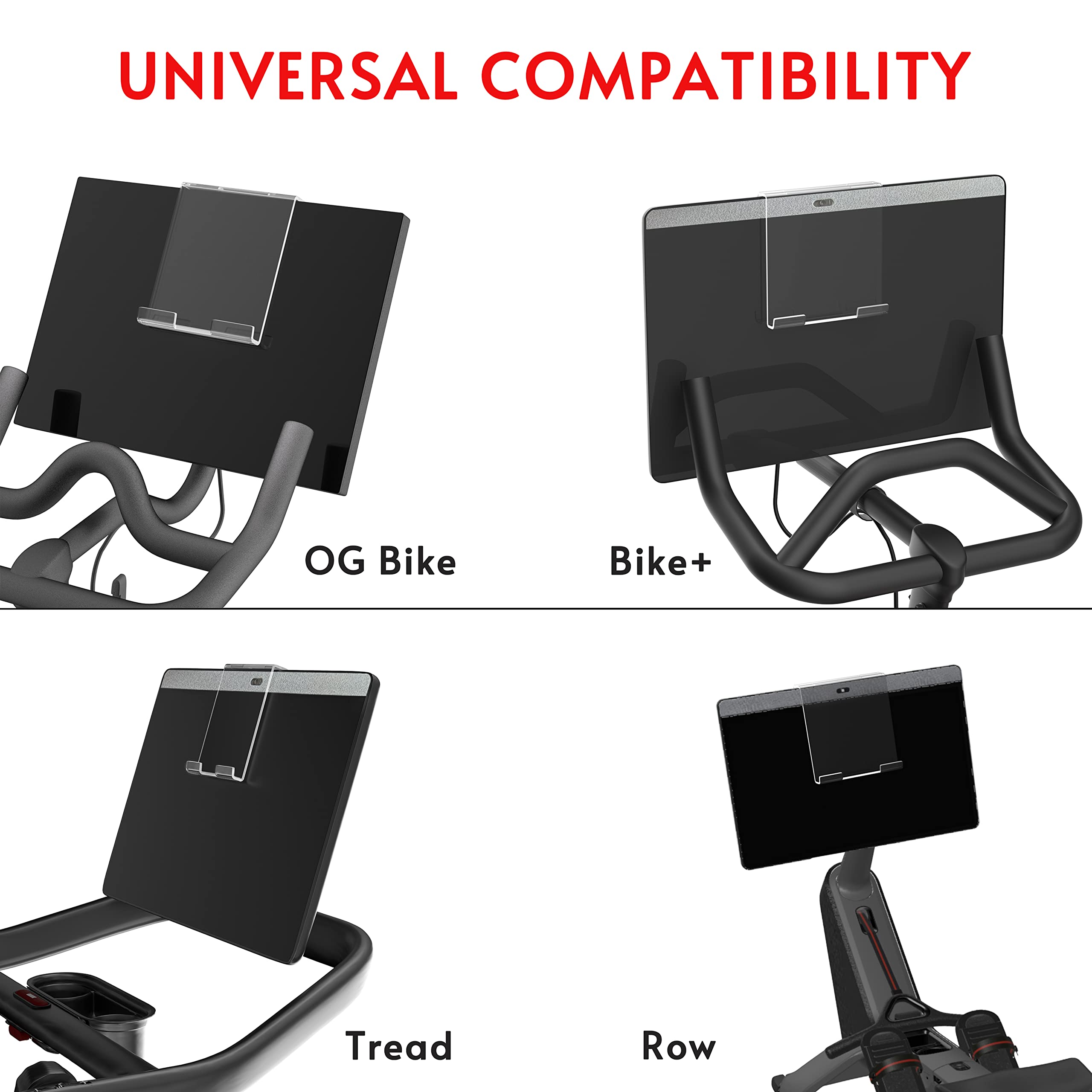 Crostice Tablet Holder Mount Compatible With Peloton Bike & Bike Plus & Row & Tread, Holder For Ipad, Phone Holder Tablet Stand