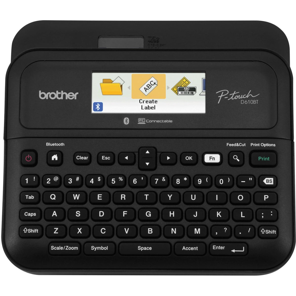 Brother P Touch Pt  D610Bt Business Professional Connected Label Maker | Connect And Create Via Bluetooth� On Tze Label Tapes Up To ~1 Inch, White