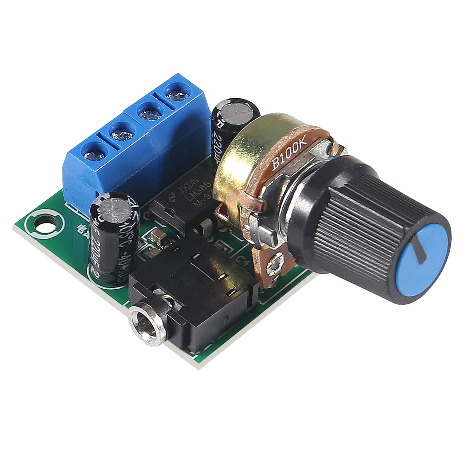 Dweii 4Pcs Lm386 10W Mini Power Amplifier Board Audio Amplifier Module Dc 3 12V Volume Adjustable Control