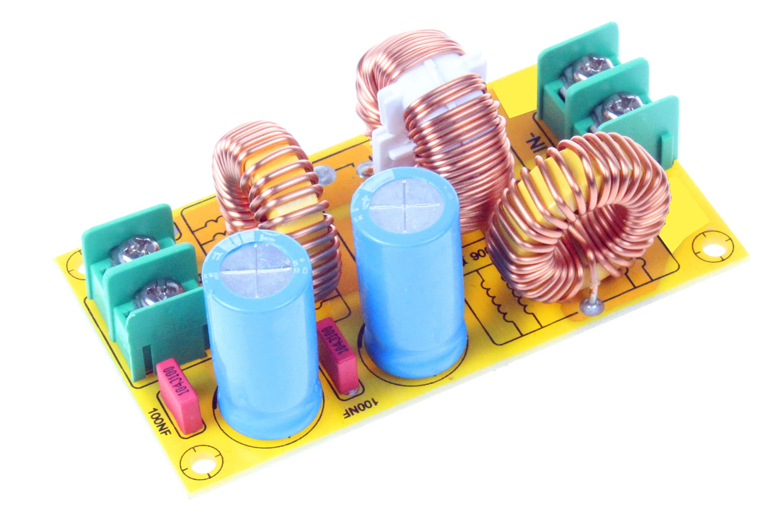 Noyito Dc Lc Filter Dc Emi Power Filter 0 To 50V 2A 4A 10A 20A Filtering Board (4A)