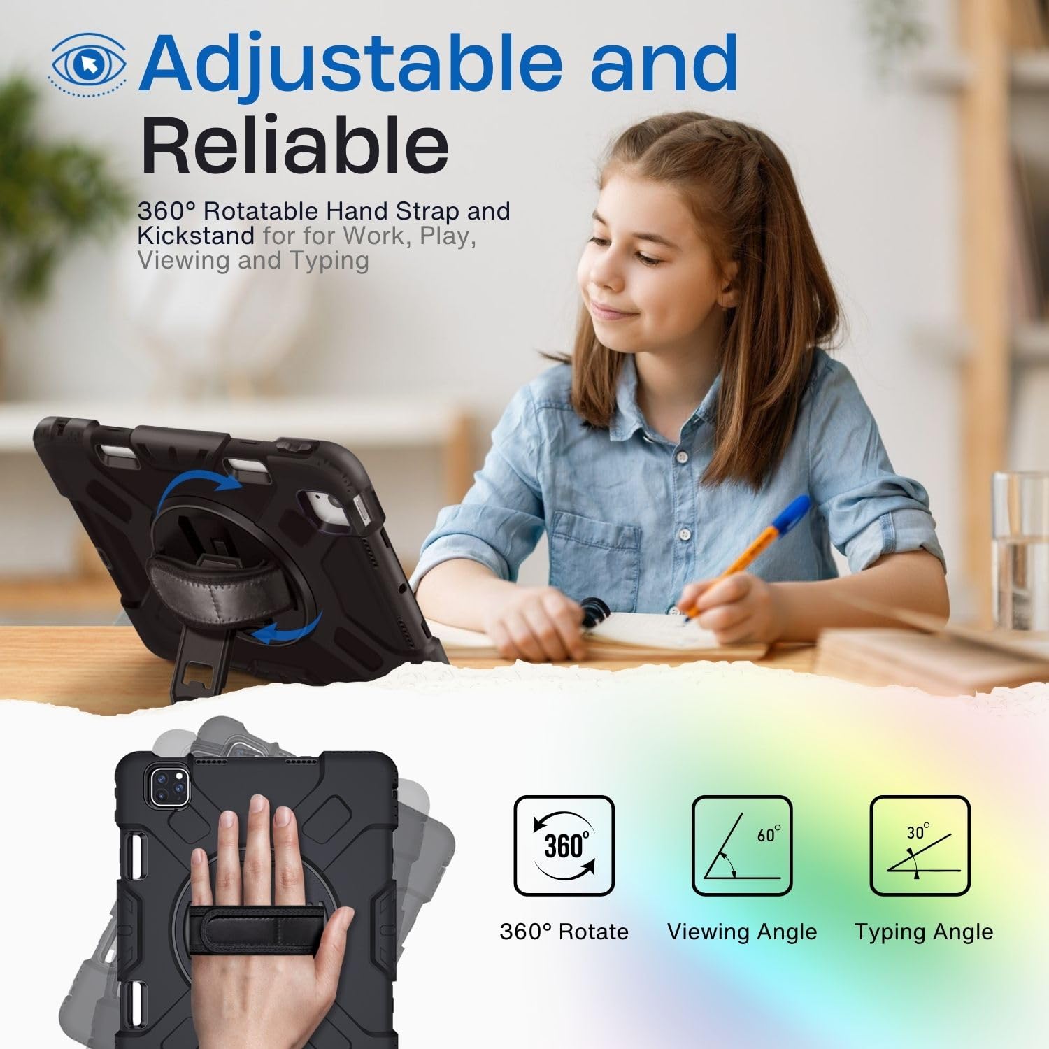 Tnp Protective Case For Ipad Air 5Th 4Th Gen 10.9 Inch And Ipad Pro 11 Inch 4Th 3Rd 2Nd Generation (2022 2021 2020 2018) With Pe