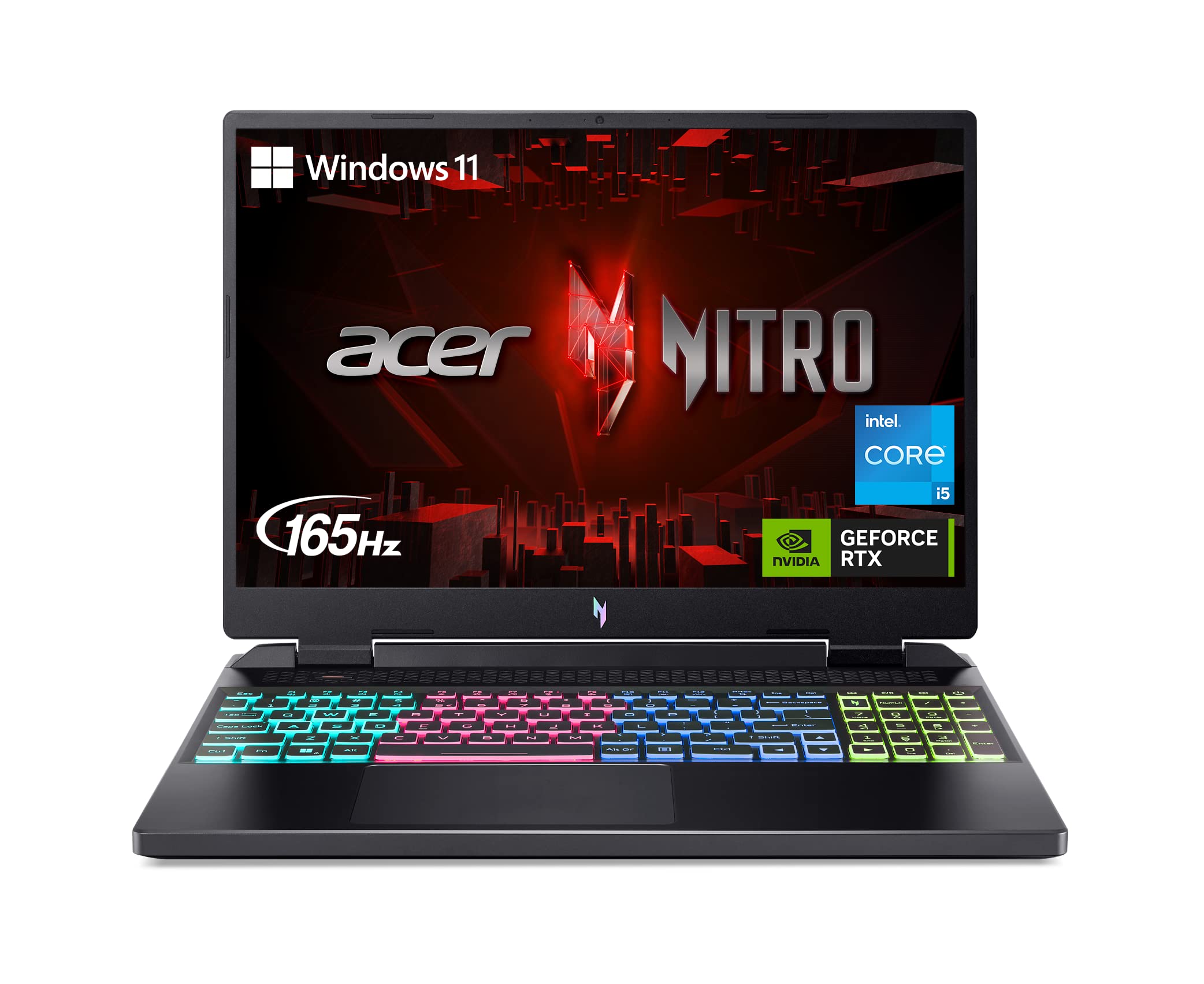 Acer Nitro 16 Gaming Laptop | Intel i5-13500H | NVIDIA GeForce RTX 4050 Laptop GPU | 16 2560 x 1600 165Hz IPS G-SYNC Display | 8
