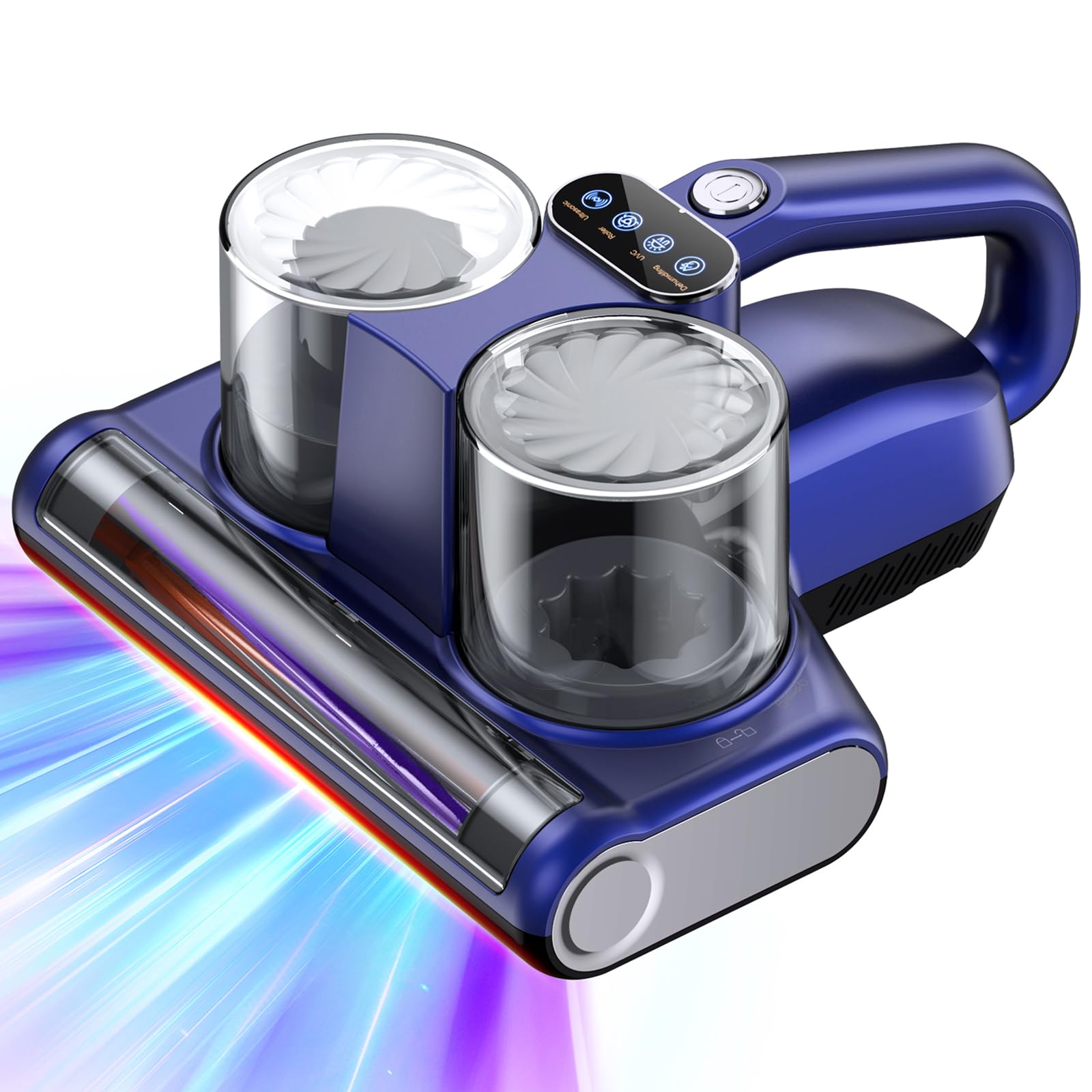 Mattress Vacuum Cleaner, 16Kpa Bed Vacuum Cleaner With 253.7Nm Uv C Light & Hepa Filter & Heating & Ultrasonic Quintuple Tech &