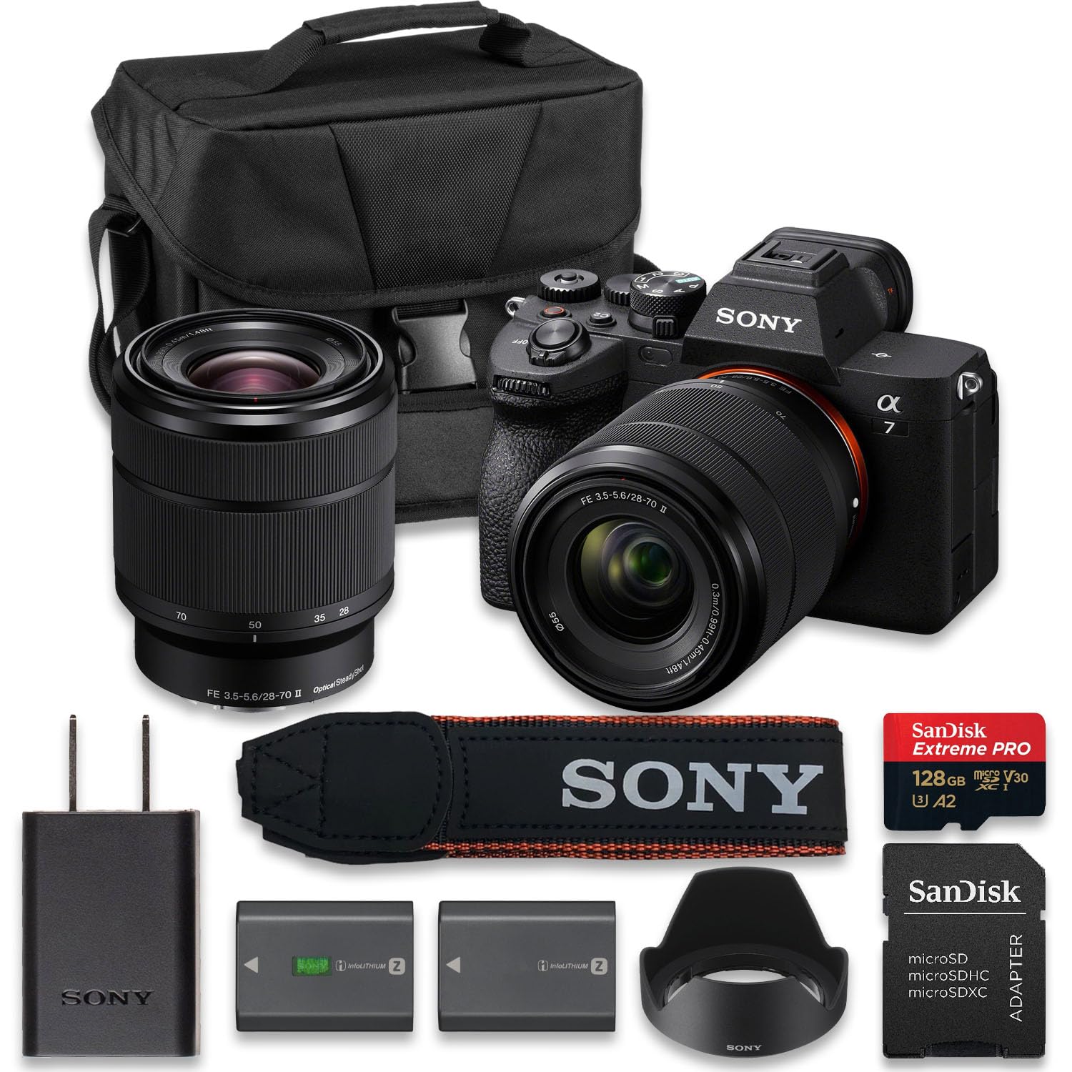 Sony Alpha 7 IV Full-Frame Mirrorless Interchangeable Lens Camera with 2026 28-70mm Zoom Lens Kit (Value Bundle)