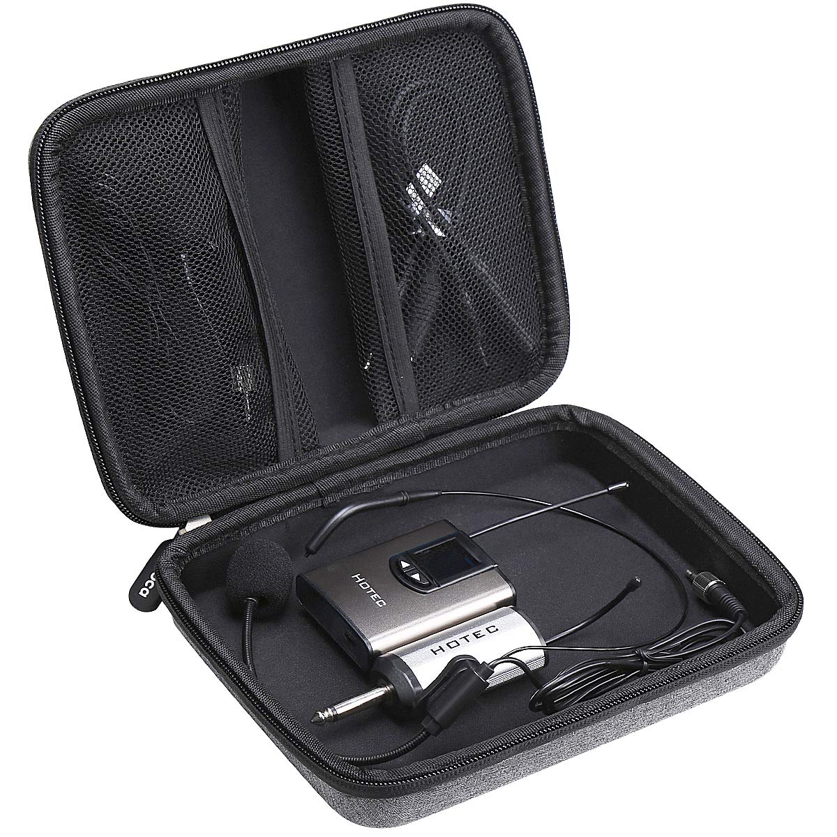 Aproca Hard Travel Storage Carrying Case For Hotec Uhf Wireless Headset Microphone