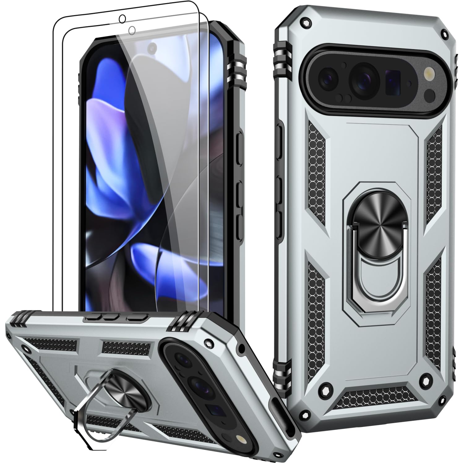 Lumarke For Google Pixel 9 Case/Google Pixel 9 Pro Case With Screen Protector,Pass 16Ft. Drop Tested Military Grade Protective P