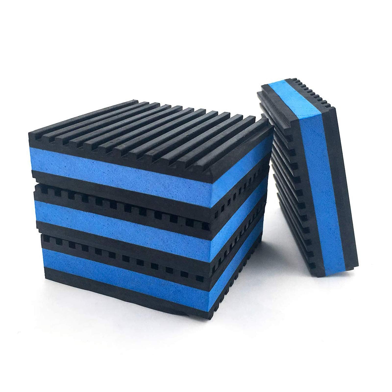 Lbg Products Rubber Anti Vibration Isolator Pads,Heavy Duty Blue Eva Pad For Air Conditioner,Compressors,Hvac,Treadmills Etc(4''