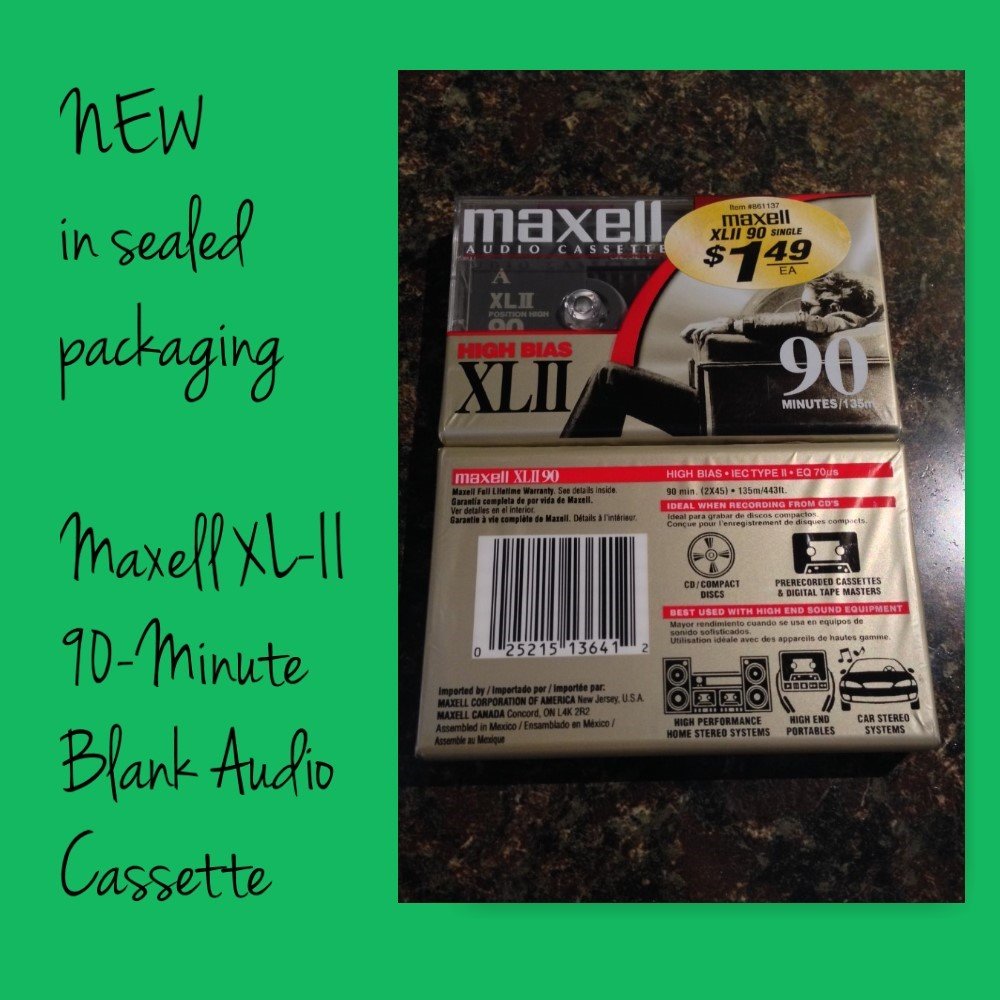 Maxell XL-II 90-Minute Blank Audio Cassette
