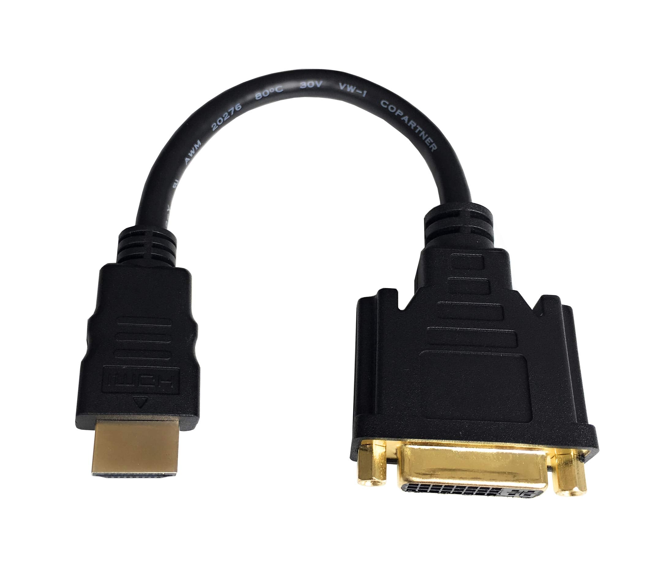 Anbear Hdmi To Dvi Cable, Bi Directional Hdmi Male To Dvi D(24+1) Female Adapter, 4K Dvi To Hdmi Conveter (1 Pack, Dvi D)