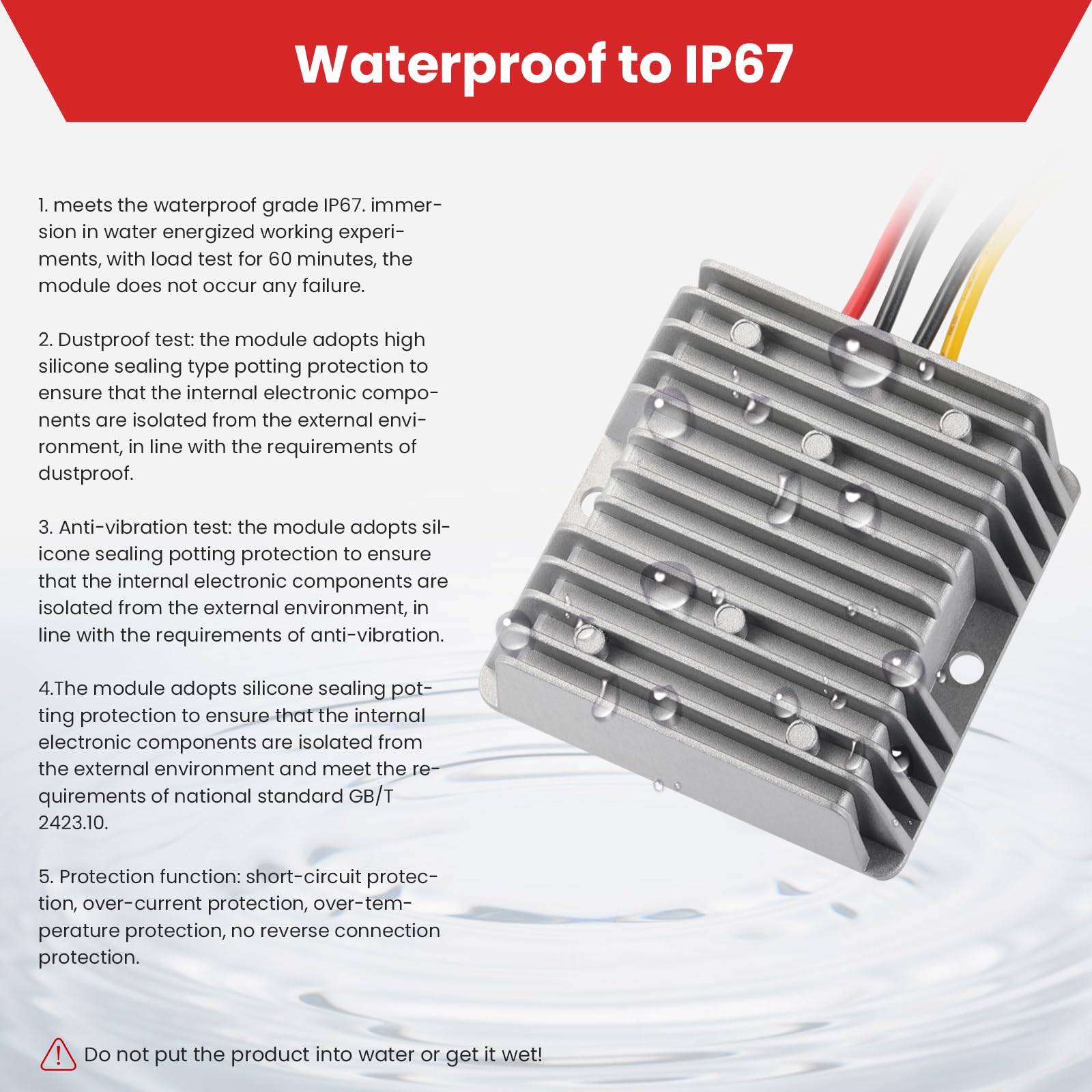 Mzhou Dc/Dc 12V Boost To 24V10A Max, 12V Step Up To 24V Voltage Converter With Quick Connect Cable, Dc/Dc Converter, Current Ada