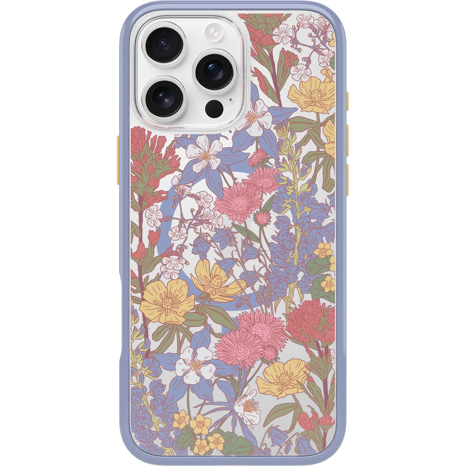 Otterbox Iphone 16 Pro Max Symmetry Series Clear Case   Floral Purple