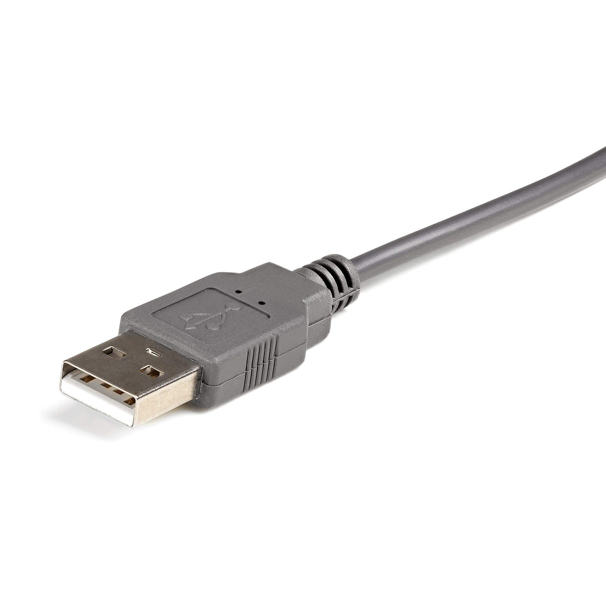 Startech.Com 3Ft (1M) Usb To Serial Cable, Db9/Db25 Rs232 To Usb Converter, Prolific, Usb To Serial Adapter For Plc/Printer/Scan