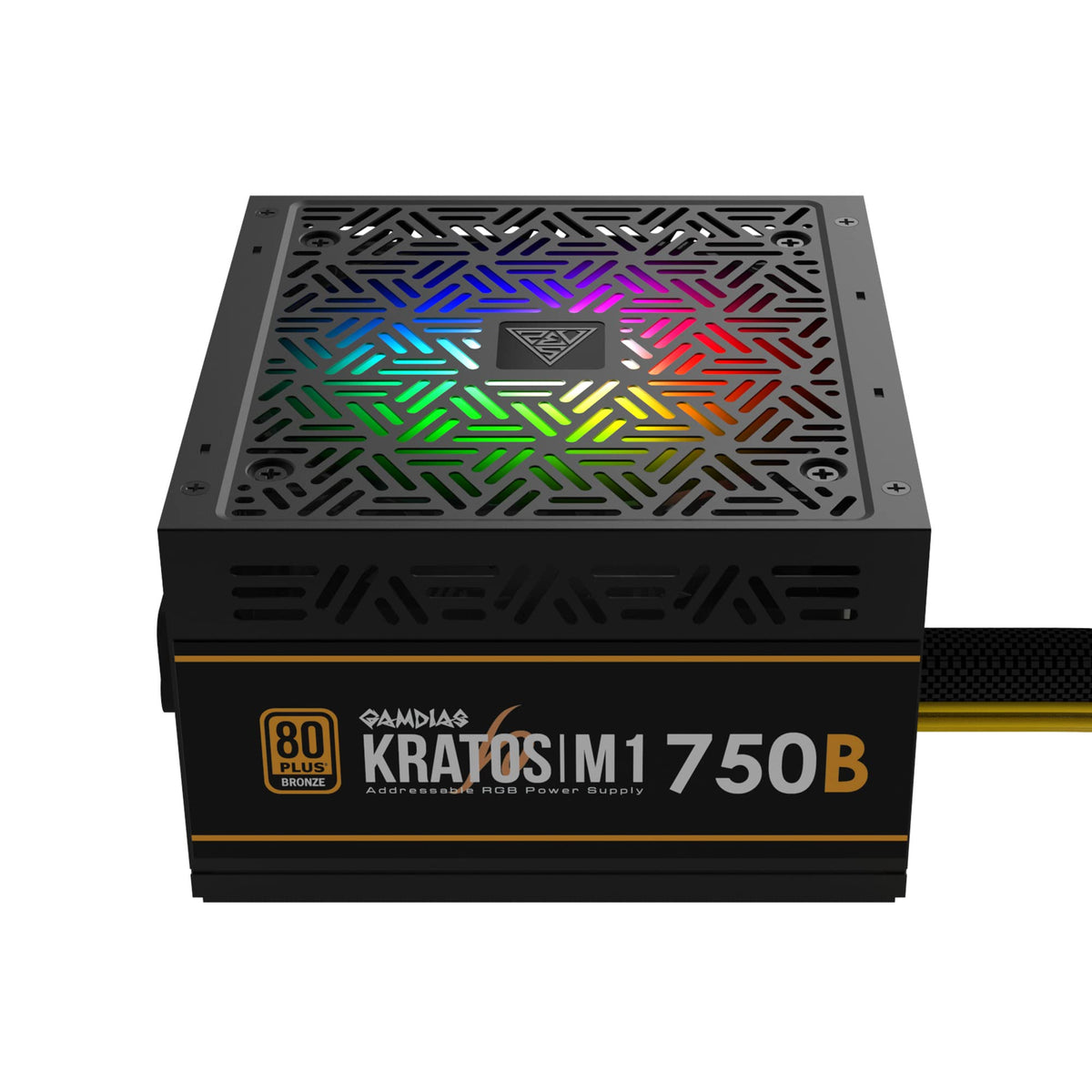Gamdias Rgb Gaming Pc Power Supply 750W 80 Plus Bronze Certified 750 Watt Psu For Computers With Active Pfc, Kratos M1 750B
