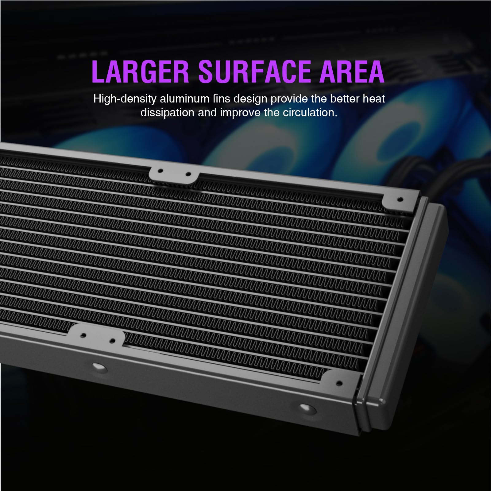 Vetroo V360 Liquid Cpu Cooler, 3X 120Mm Addressable Rgb & Pwm Fans/Pump, 360Mm Radiator 290W Tdp Aio Water Cooler W/Controller H