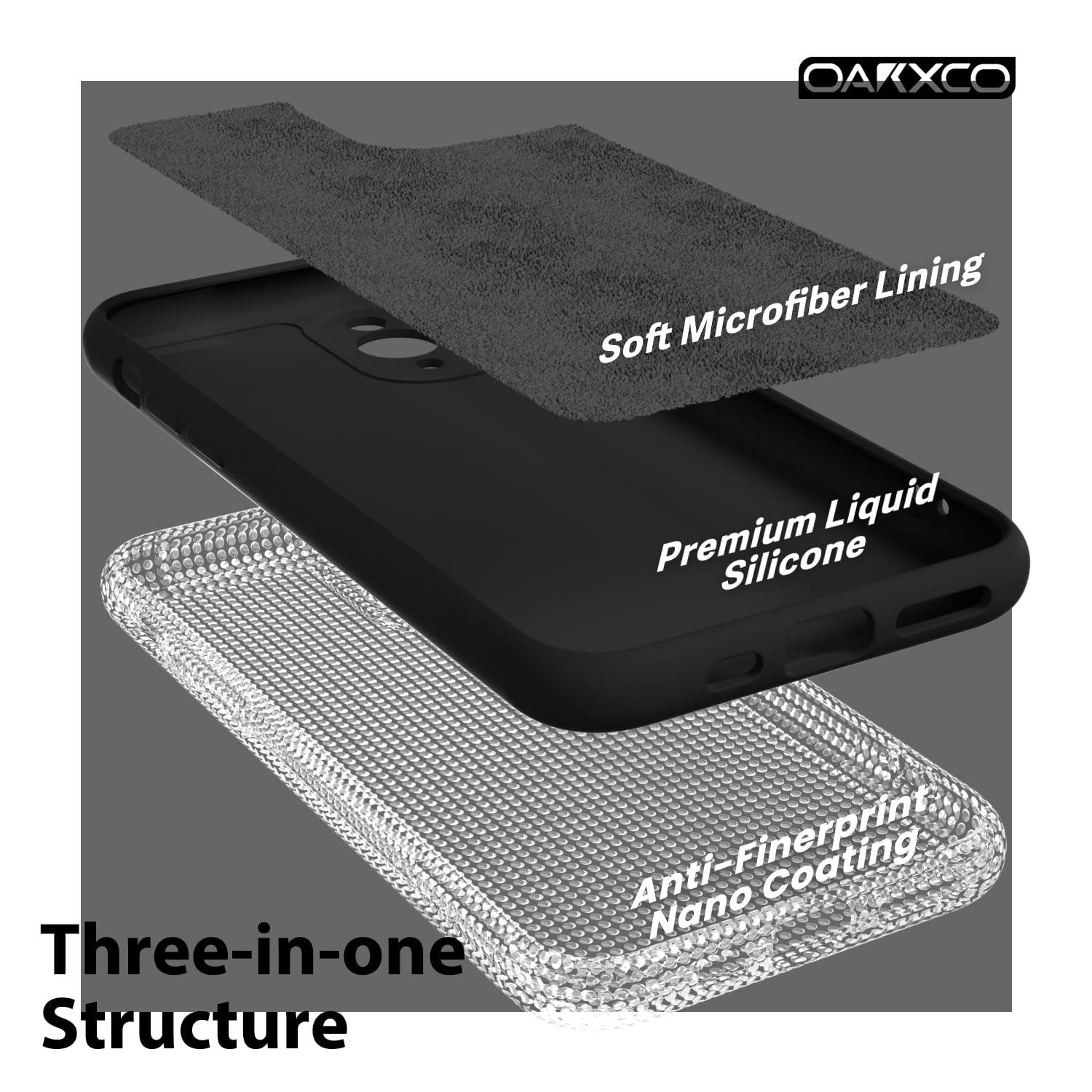 Oakxco For Iphone 11 Pro Phone Case Liquid Silicone, Thin Slim Soft Rubber Gel Tpu Plain Simple Cover For Women Girl Cute, Matte