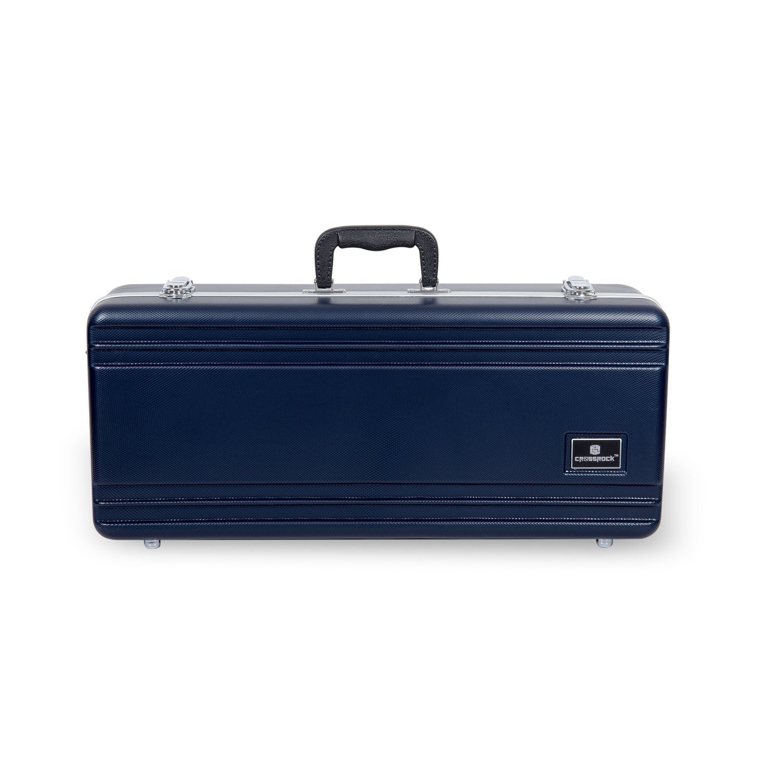Crossrock CRA860ASBL-R Alto Saxophone Case-Rectangular ABS Molded with Single Shoulder Strap, Blue