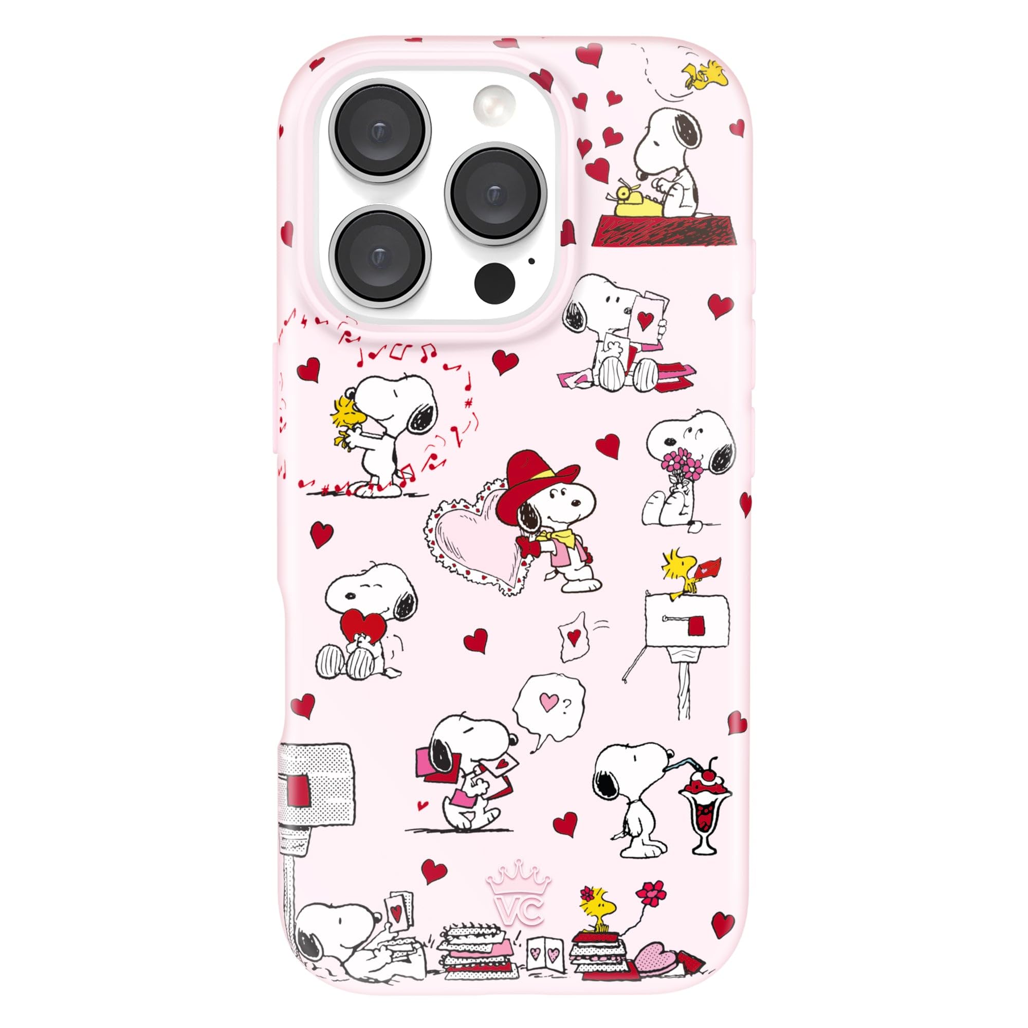 VELVET CAVIAR x Snoopy Phone Case for iPhone 16 Pro - Compatible with MagSafe [10ft Drop Tested] - Snoopy Lovely Moods
