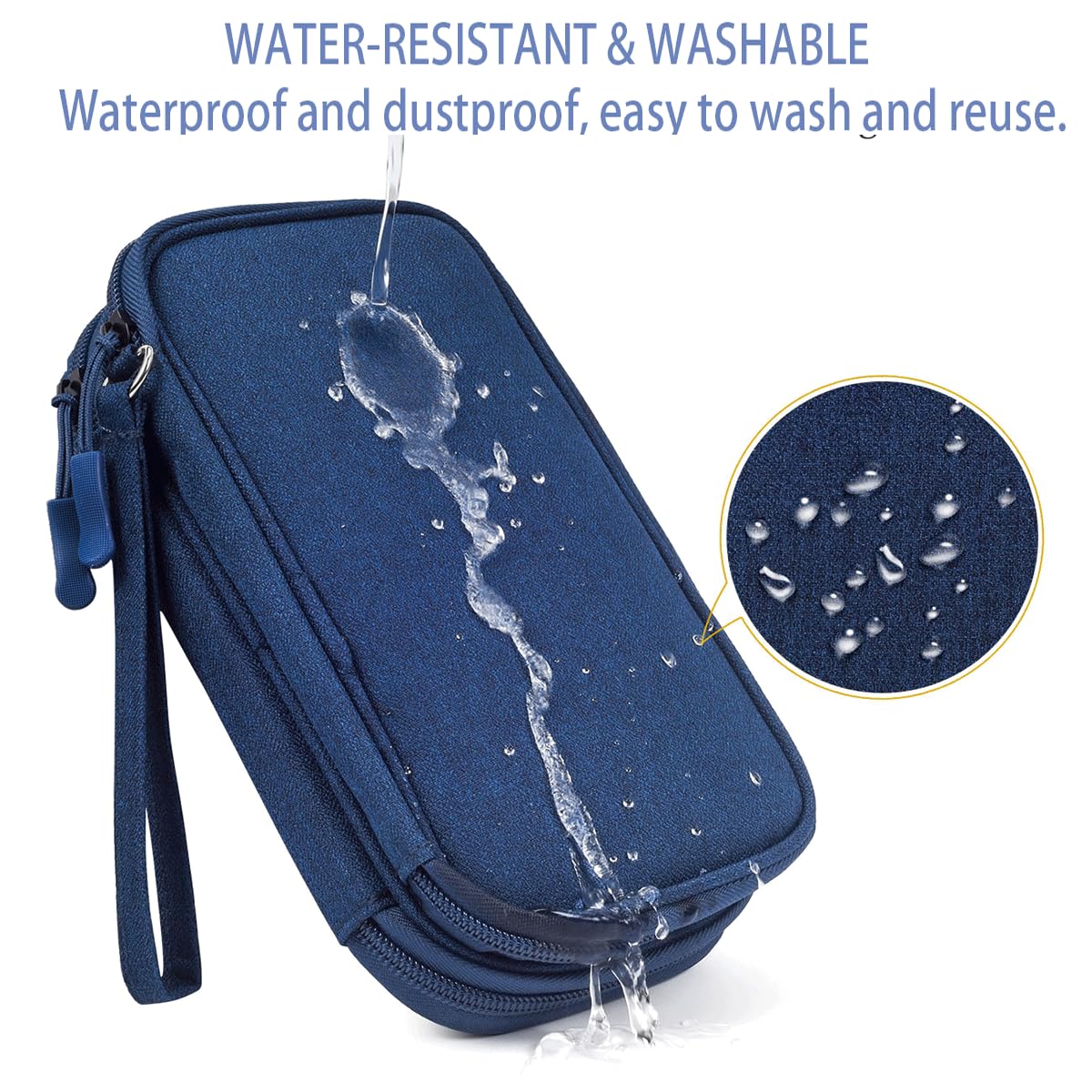 Caaordkso Electronic Bag Travel Cable Accessories Bag Waterproof Double Layer Electronics Organizer Portable Storage Case For Ca