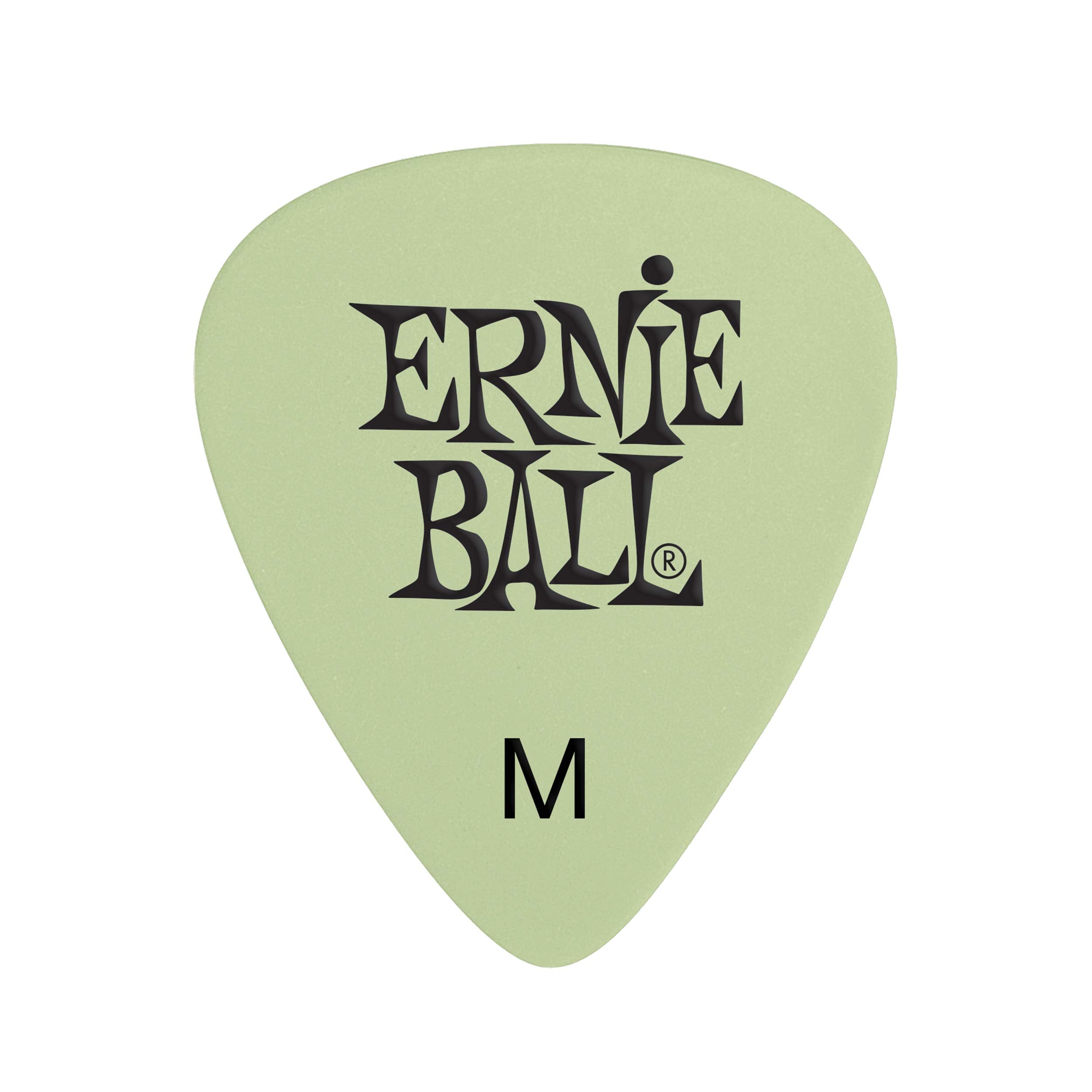 Ernie Ball Guitar Picks, Medium, Super Glow, 12 Pack (P09225)
