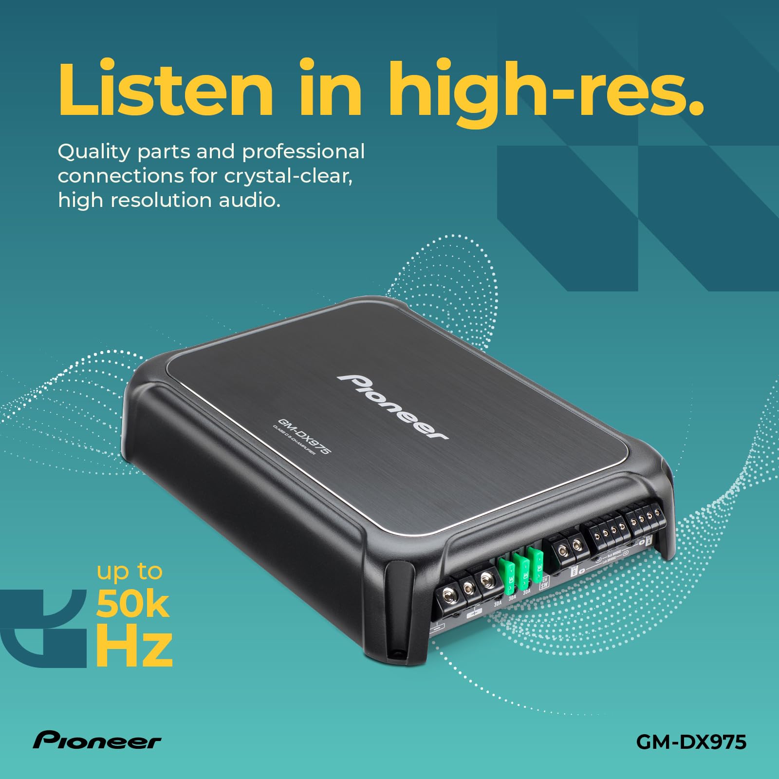 Pioneer Gm-Dx975 - Powerhouse Amplifier With 2,000 Watts, Class-D Technology, 5-Channel, Variable Low-Pass Filter, Compact Desig