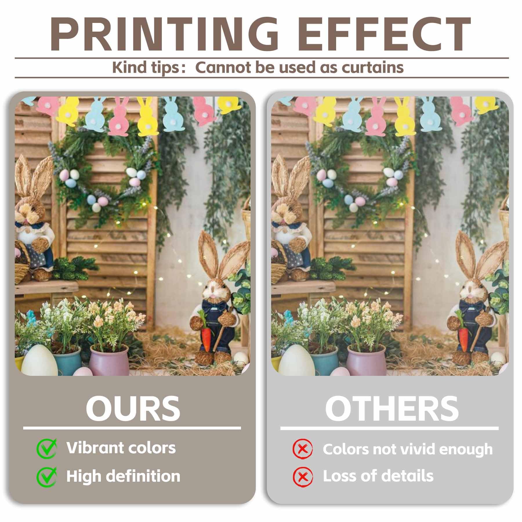 Swepuck 7X5Ft Spring Easter Photography Backdrop Garden Bunny Colorful Eggs Flower Stand Background Rabbit Flag Baby Kids Portra