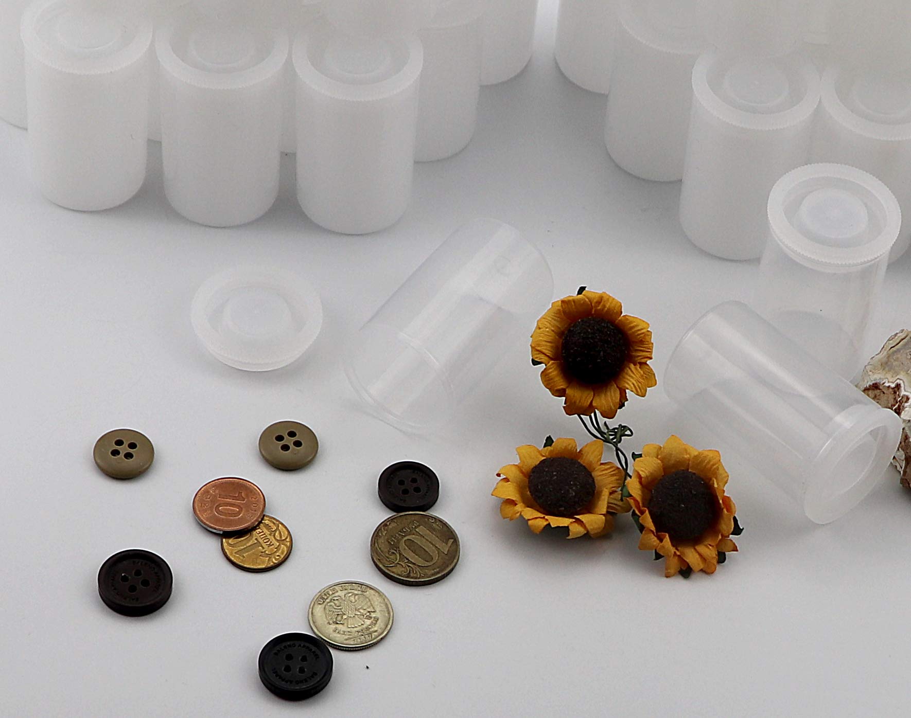 Criativo Live 72 Pcs Film Canisters ,35Mm Empty Camera Reel Containers, For Rockets, 8 Oz, 2'' H, 1'' W, Plastic, Films Developi