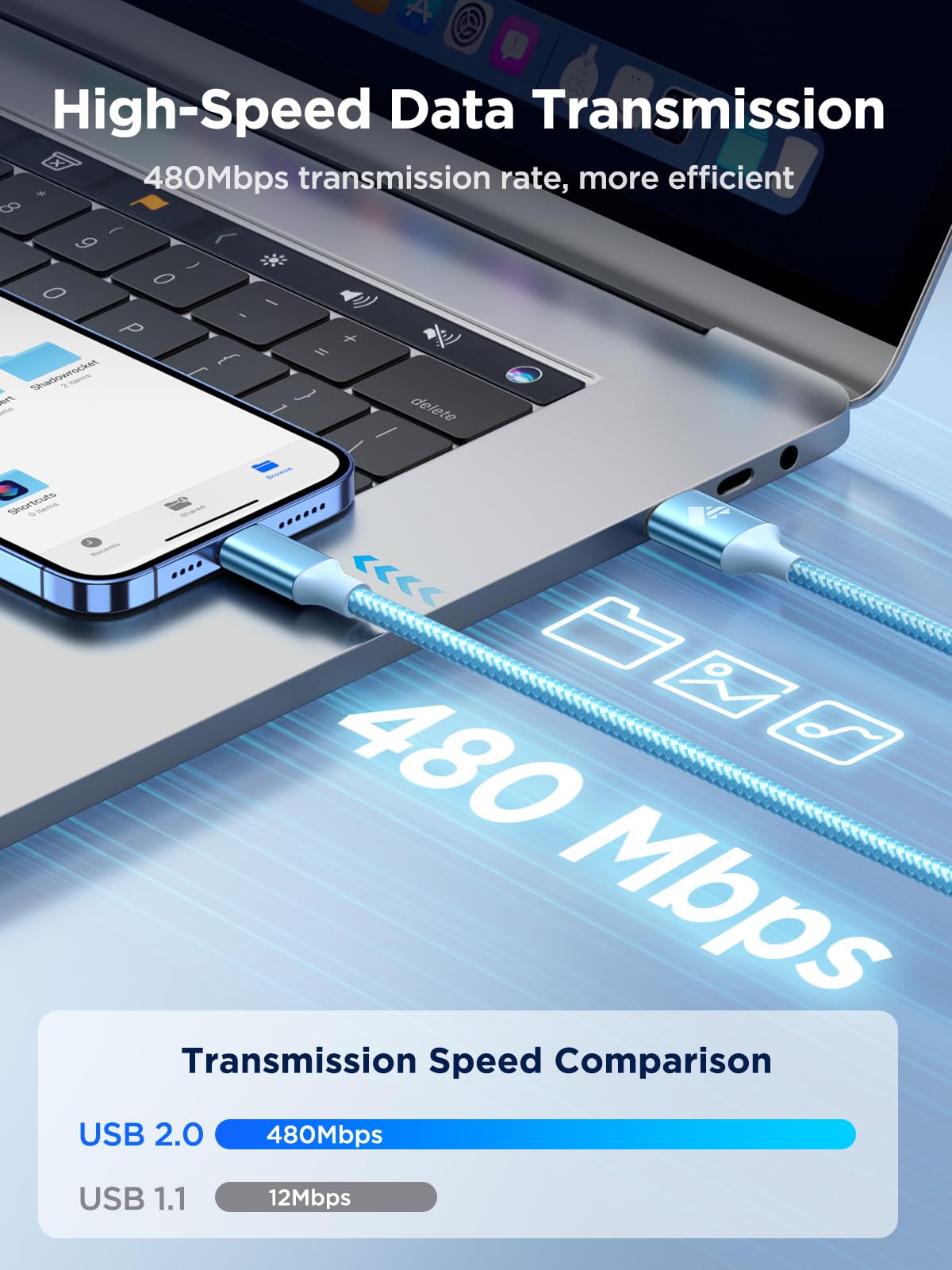 Aioneus Iphone Charger 10 Ft 3Pack, Long Iphone Charger Cord [Apple Certified] Lightning Cable 10Ft Nylon Braided Extra Long Iphone Charger 3A Fast Charging Cord For Iphone 14 13 12 11 Xs Max Xr 8 Se