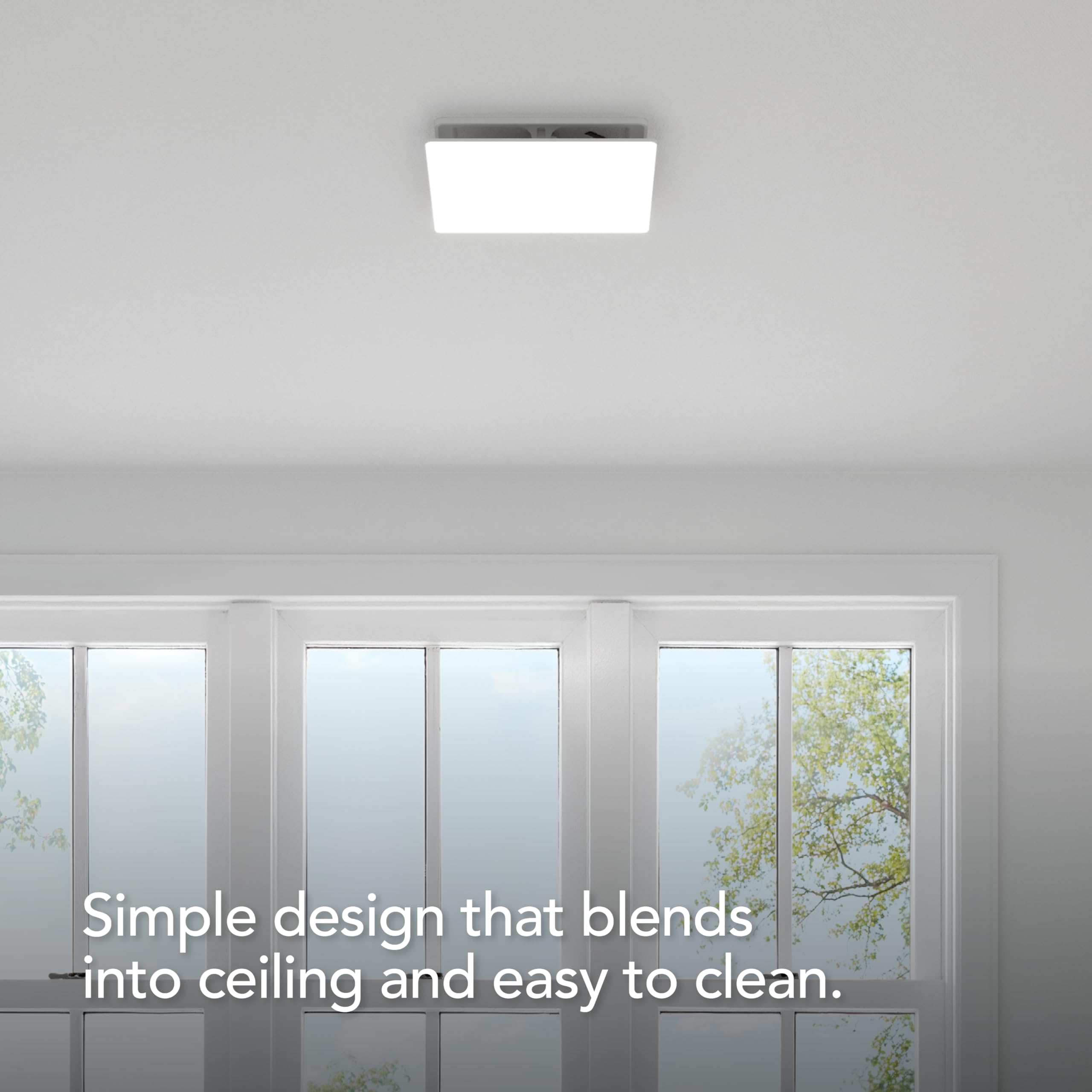 Broan Nutone Evolve Premium Bathroom Exhaust Fan W/Continuous Run, 50 80 110 Selectable Cfm