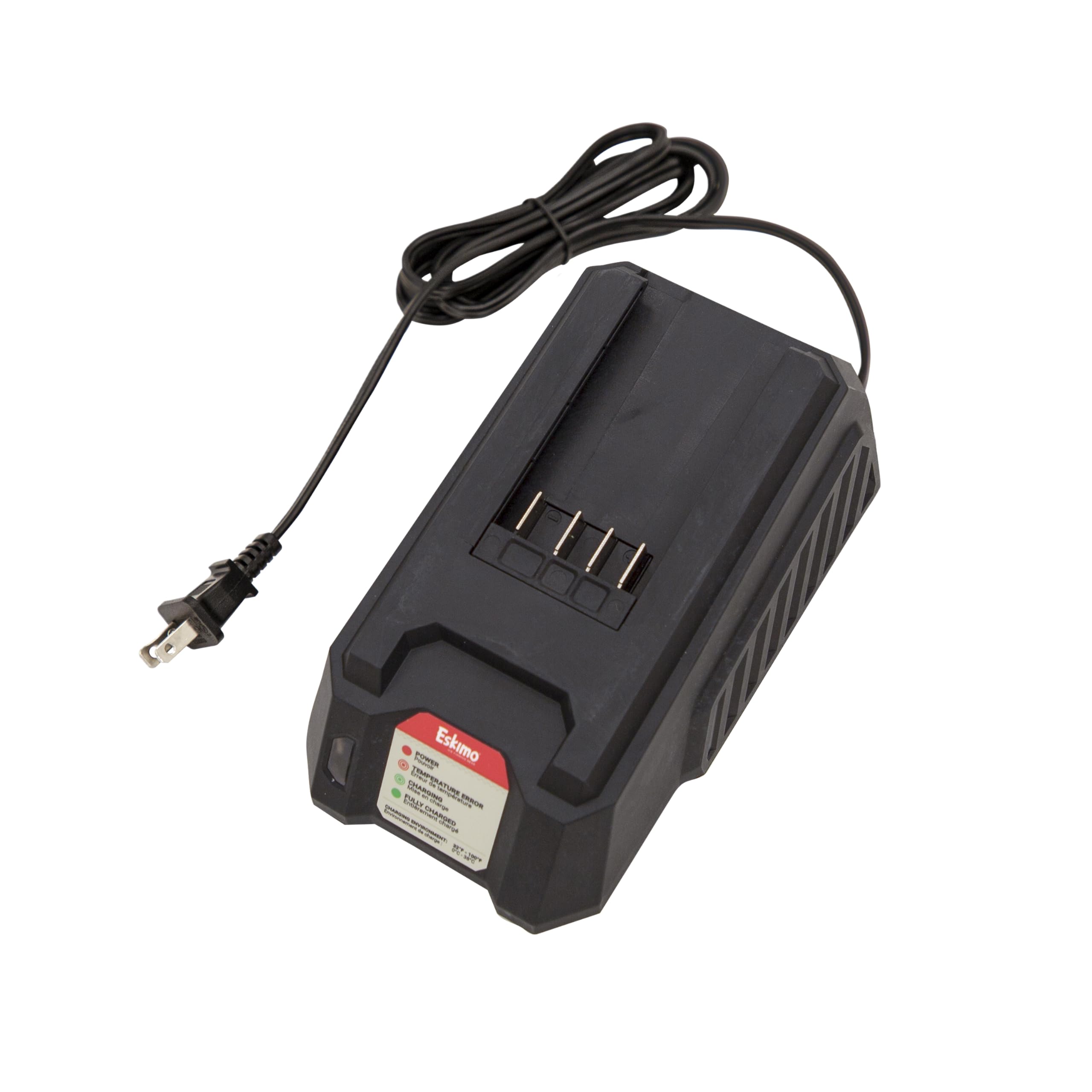 Eskimo E40 Battery Charger, 40V Lithium-ion, Black, 2-Amp Charger, 43695