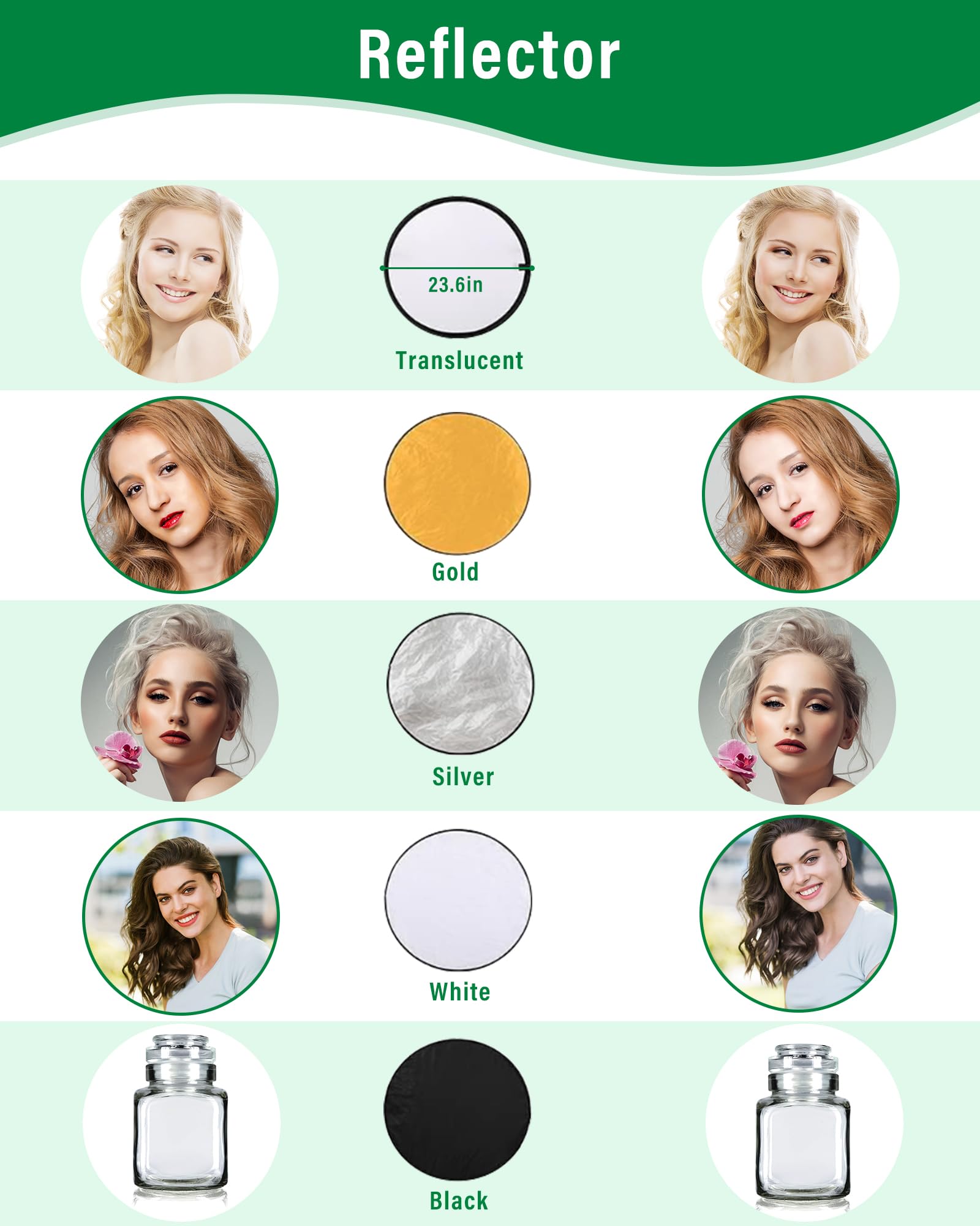 Andoer Professional Softbox Photography Studio Lighting Kit With 3 Color Backdrops, 6.5*10Ft Backdrop Stands, Photography Umbrel