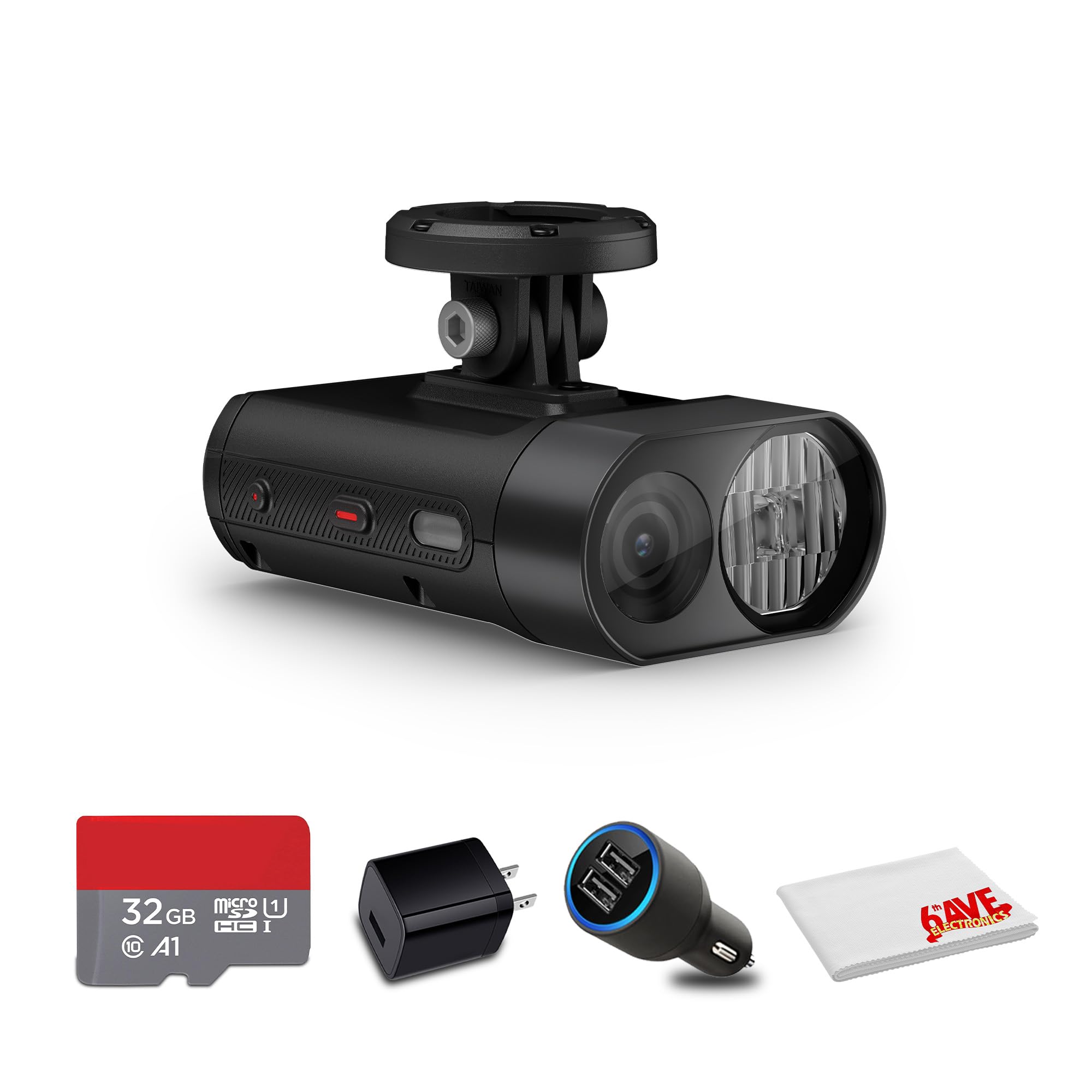 Garmin Varia Vue Headlight Bicycle Camera 4K Video Recording, 600-Lumen Smart Bike Light, Auto Brightness, Incident Detection, L