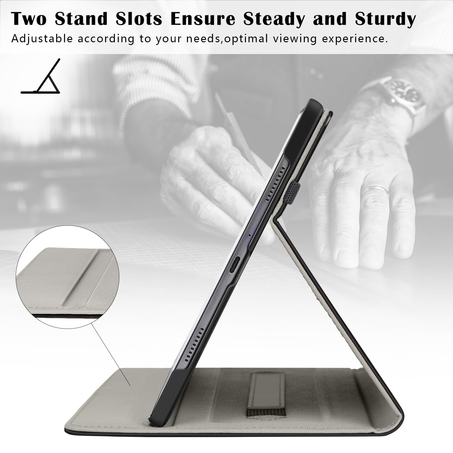 Ztotopcases For Samsung Galaxy Tab A9 Case 8.7 Inch 2023(Sm X110/X115/X117), Premium Pu Leather Business Stand Folio Cover With