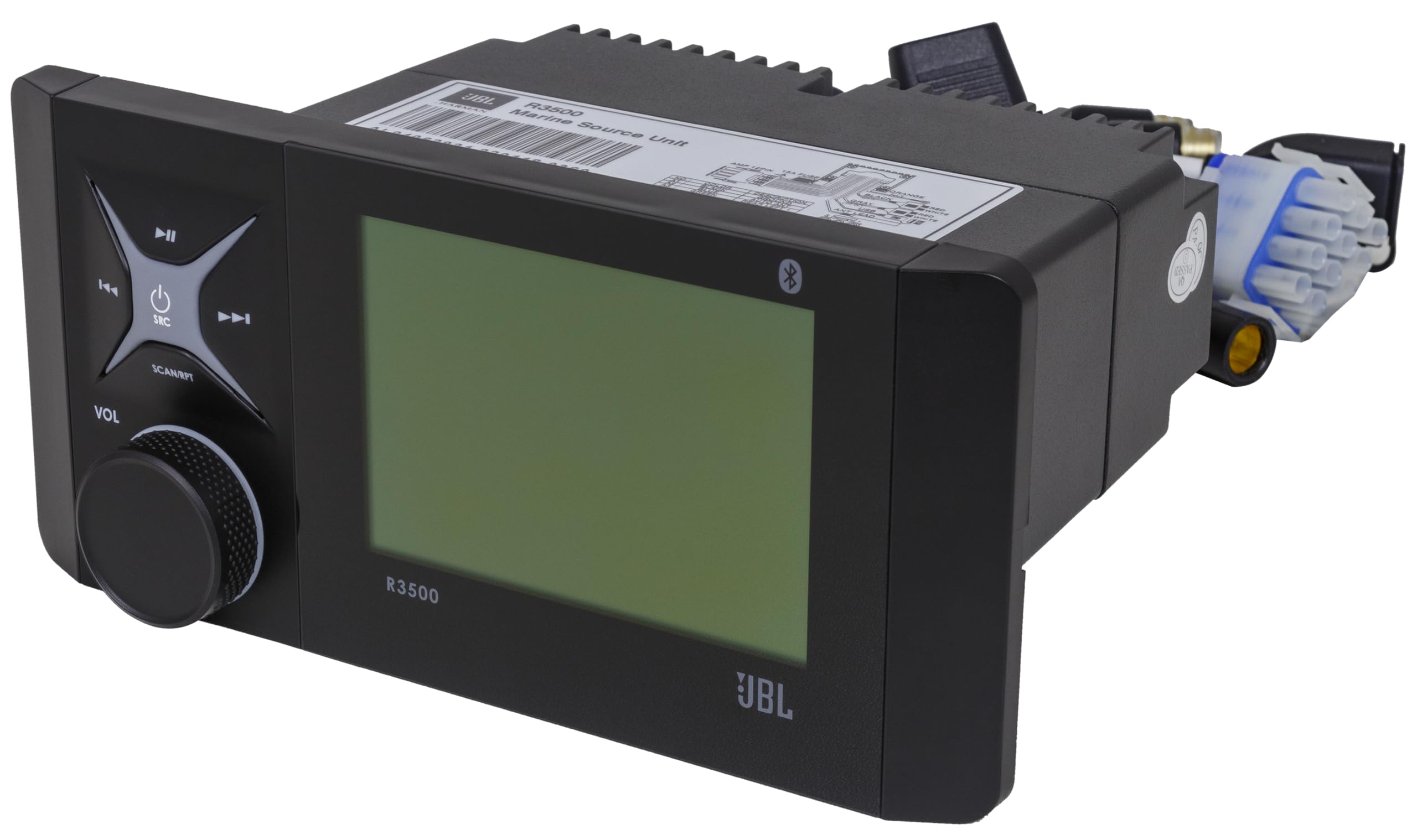 Jbl R3500 Wake Series Source Unit   4 X 55W Peak @ 4Ohm Reciever With Bluetooth (5.0), Am/Fm/Wb, Usb Input/Aux Input/Pre Outs (L