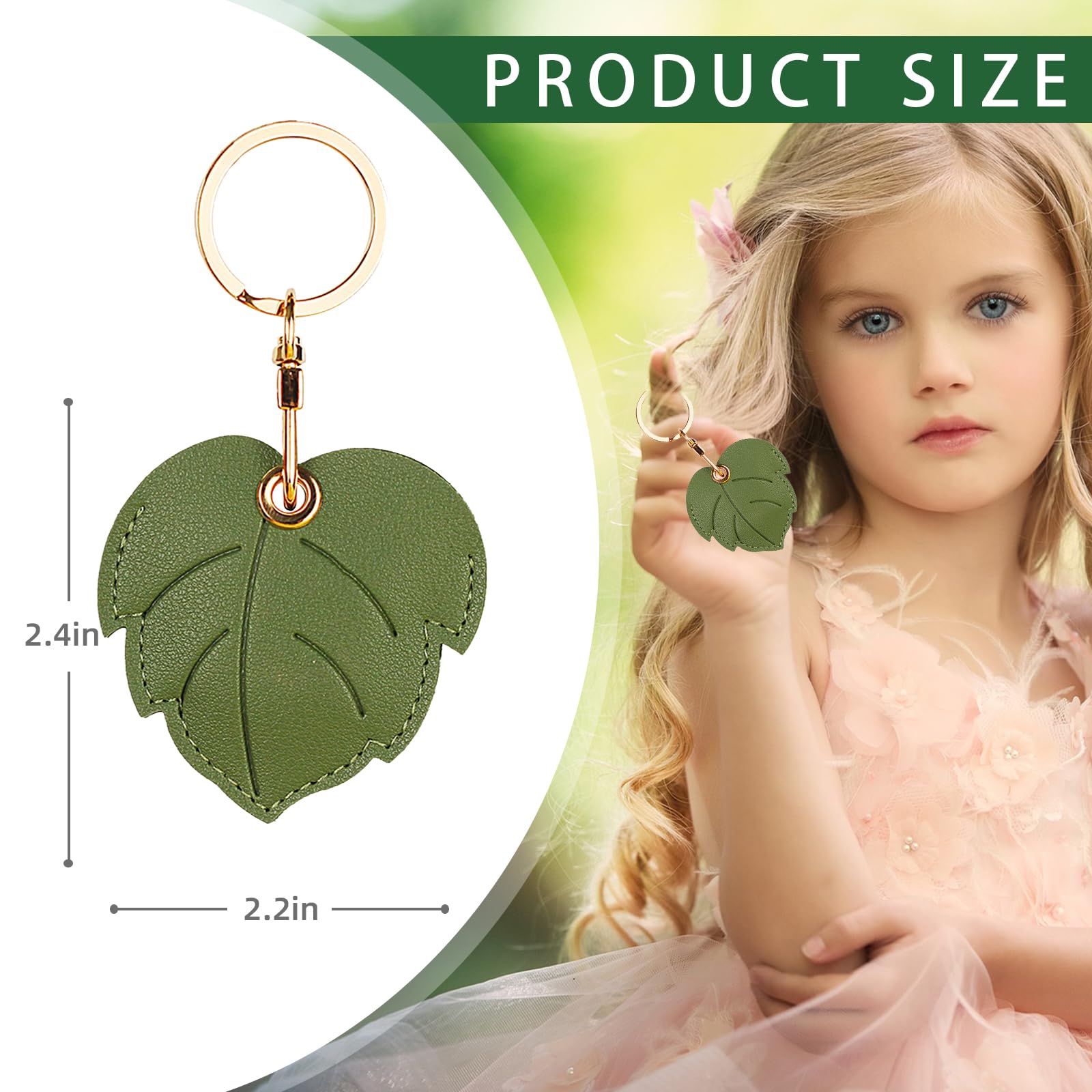 Xsuioy Leather Keychain Case Holder Compatible With Apple Airtag, Gps Airtag Keychain Finder Tracker With Key Ring, Anti Scratch