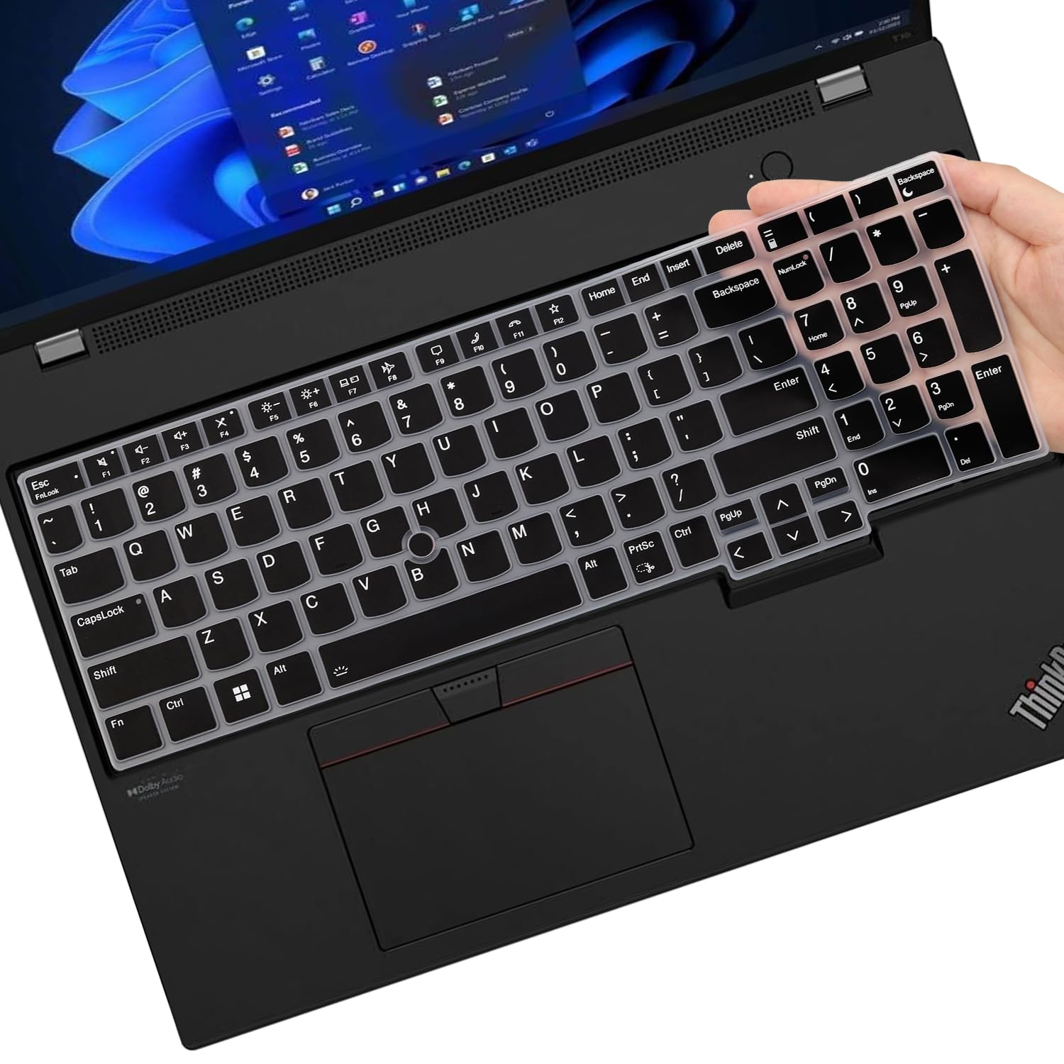 Keyboard Cover For Lenovo Thinkpad E16 Gen 1 16'', Thinkpad T16 P16 P16V P16S Gen 2/Gen 1 16'', Thinkpad L15 Gen 4/3 15.6'' (Not