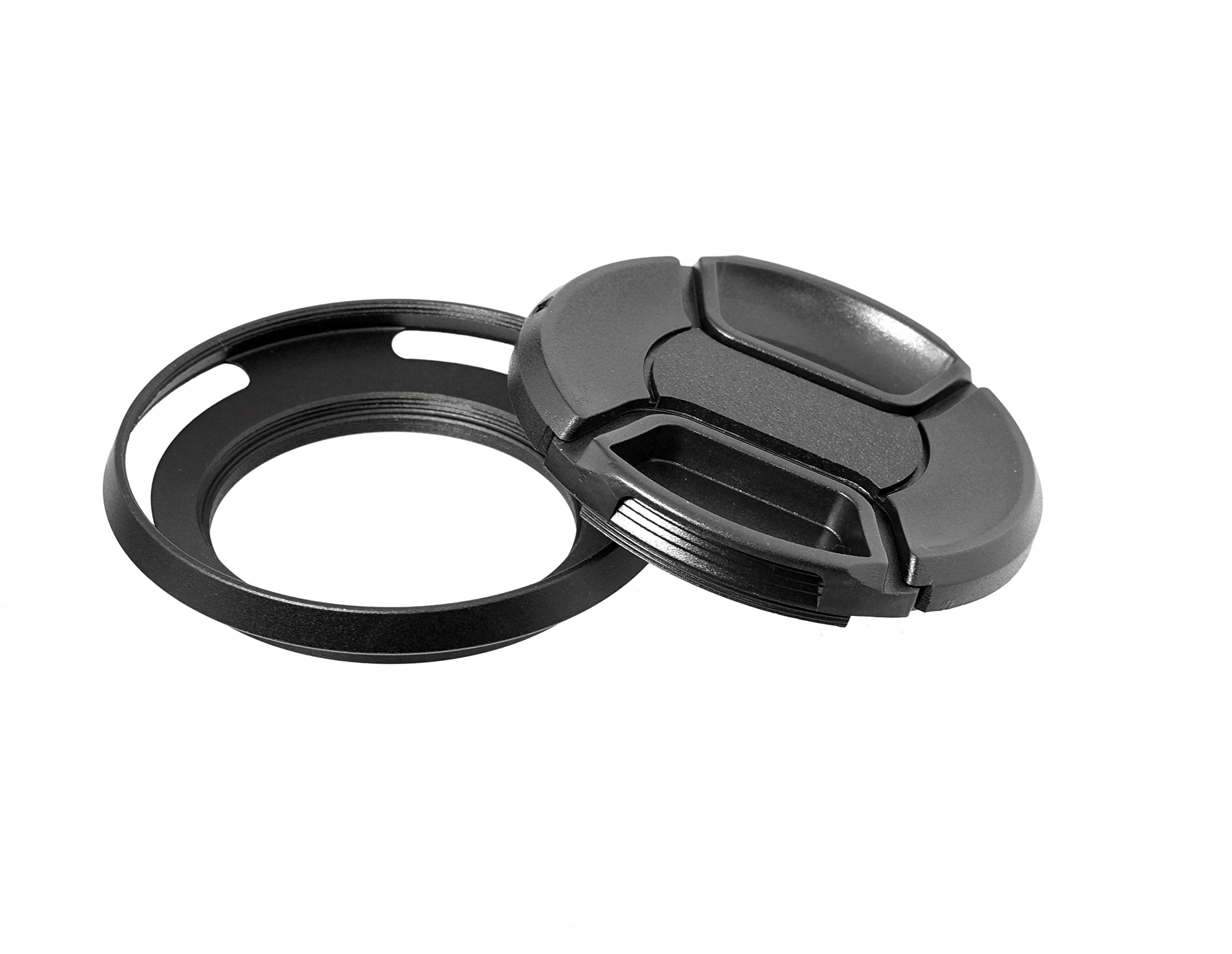 Fotasy 52Mm Slim Low Profile Designed Metal Curved Metal Screw In Lens Hood Shade For Leica Leitz Voigtlander Canon Fuji Nikon O