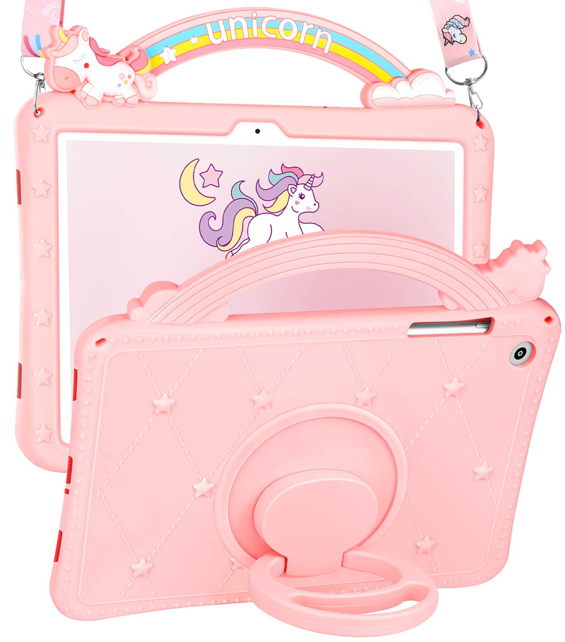 Wazzasoft For Samsung Galaxy Tab A9 Plus Case 11''   For Girls Cute Cartoon Kawaii Girly Pretty 3D Unique Design Silicone Cover