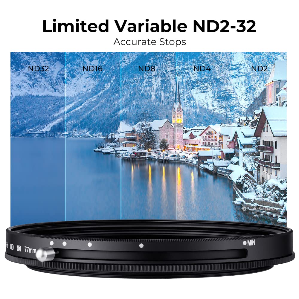 K&F Concept 67Mm Variable Fader Nd2 Nd32 Nd Filter And Cpl Circular Polarizing Filter 2 In 1 For Camera Lens No X Spot Waterproof Scratch Resistant (Nano X Series)