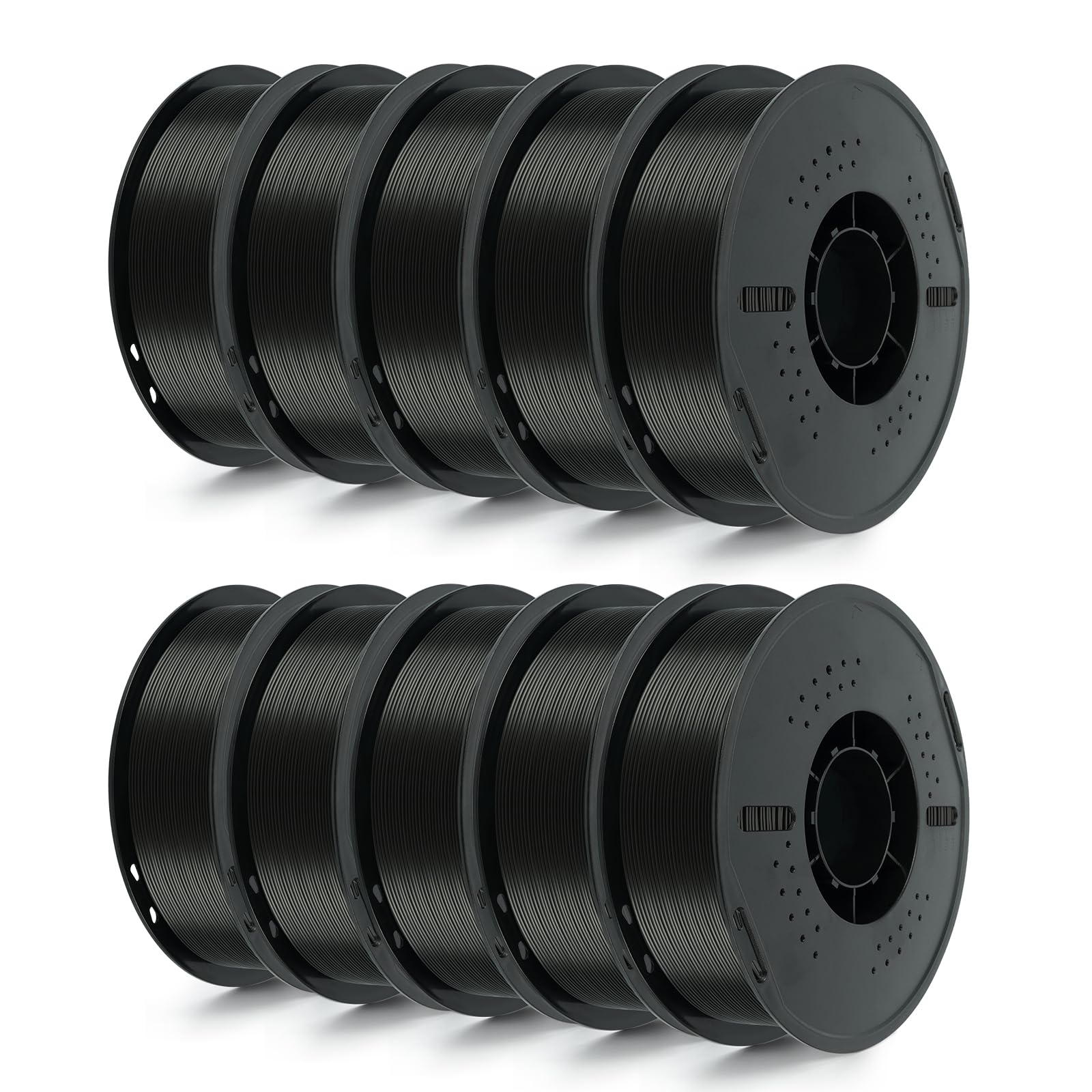 Kingroon 10KG Black PLA Filament 1.75mm 3D Printer Filament Pla Filament Dimensional Accuracy +/- 0.02mm, Fit Most FDM Printer, 