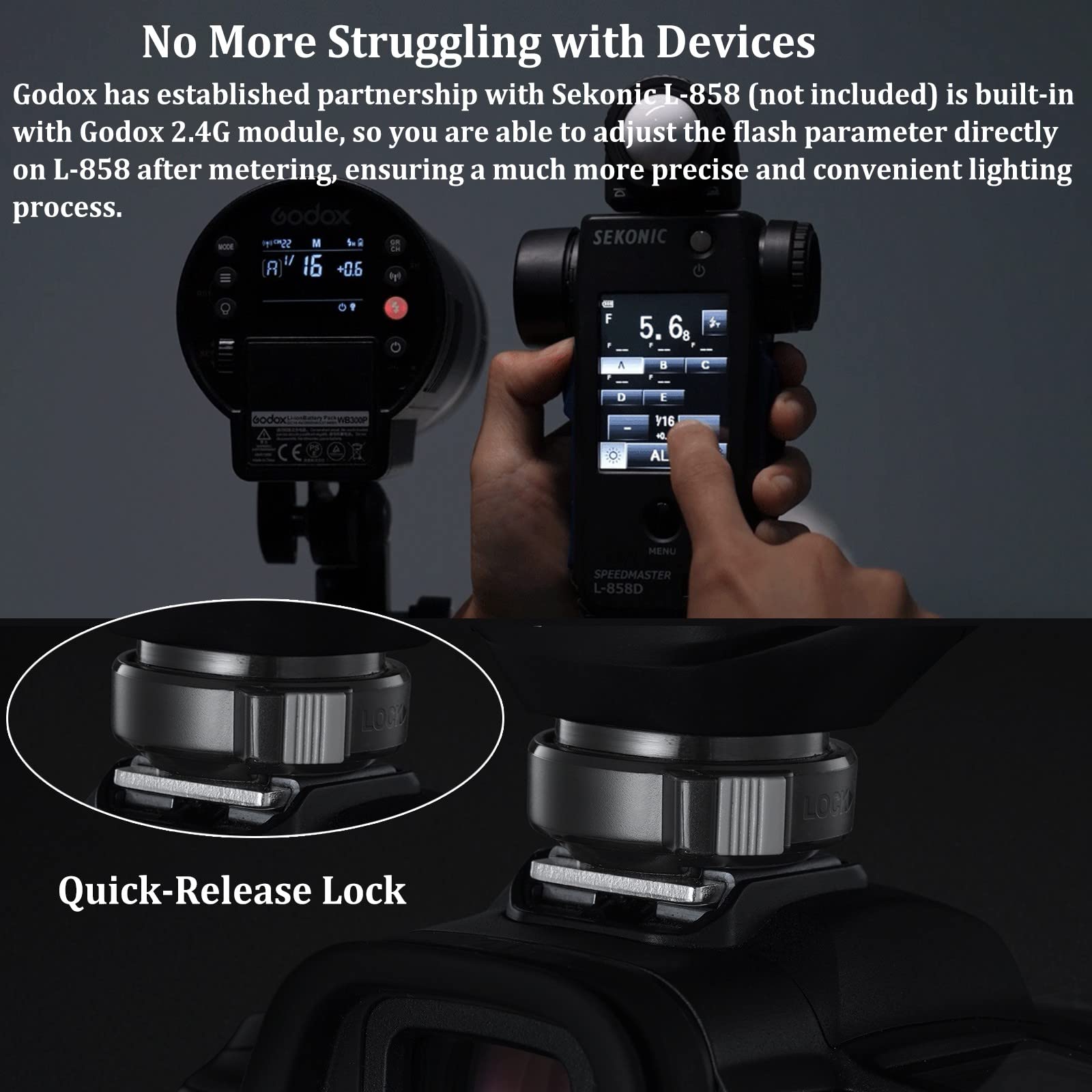 Godox Xproii-S Ttl Wireless Flash Trigger For Sony Cameras,2.4G 1/8000S Hss,Built-In Bluetooth For Smartphone App Control,Ttl Co
