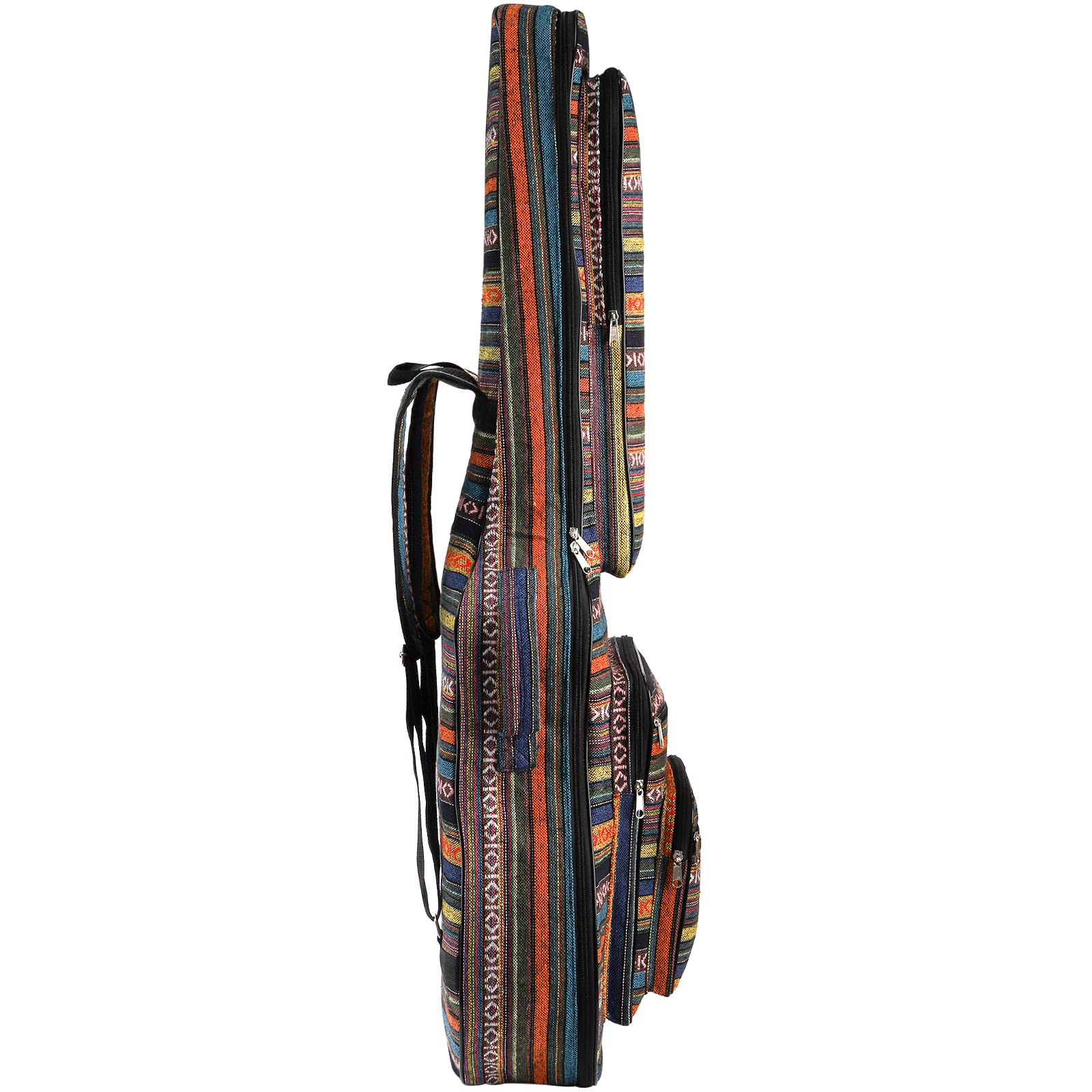 Tosnail 43 Inch Acoustic Guitar Gig Bag With Backpack Strap And 5 Pockets, Bohemian Vintage Guitar Storage Case Bag