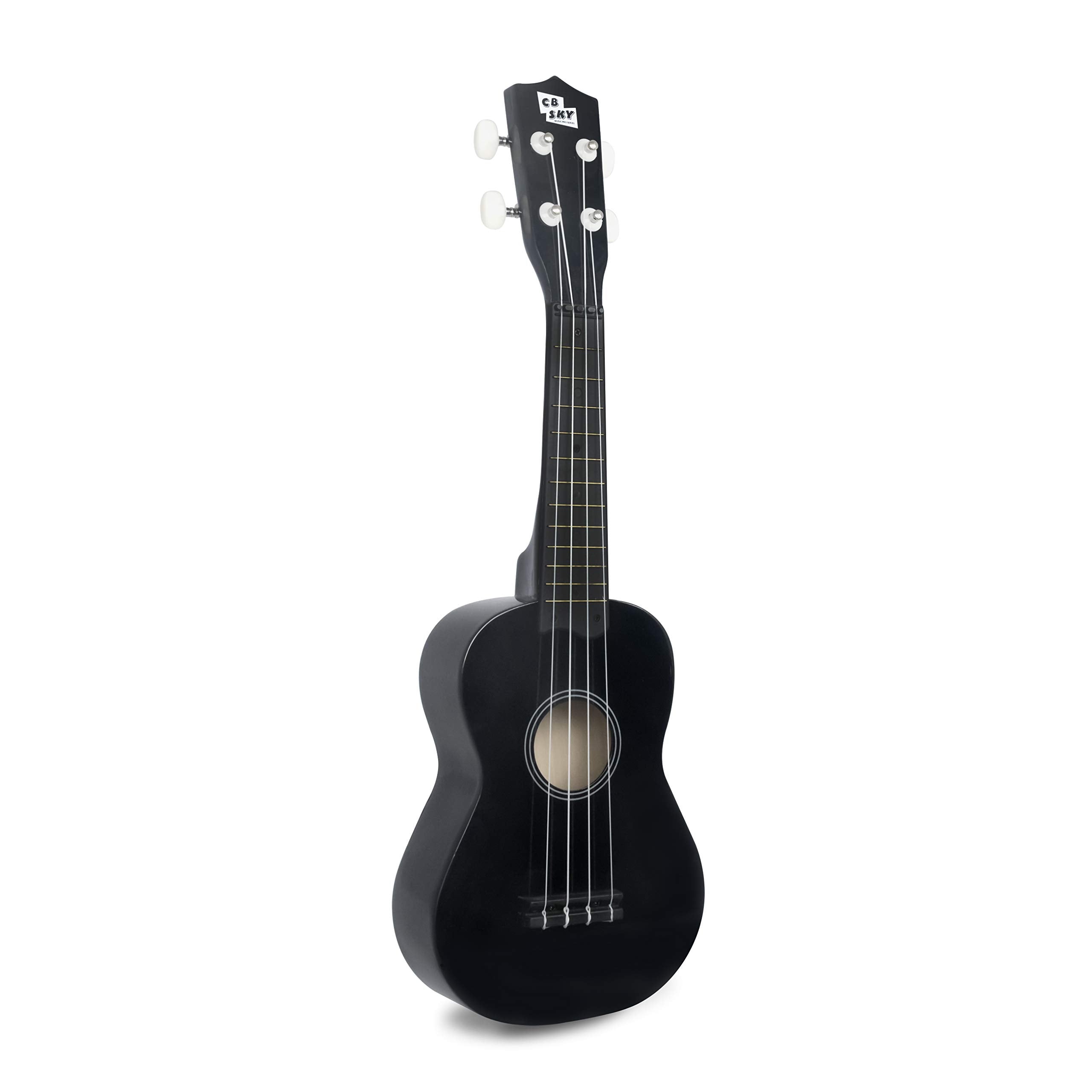 Cb Sky Soprano Ukulele 21''/53Cm For Kids, Beginners And Students (Black)
