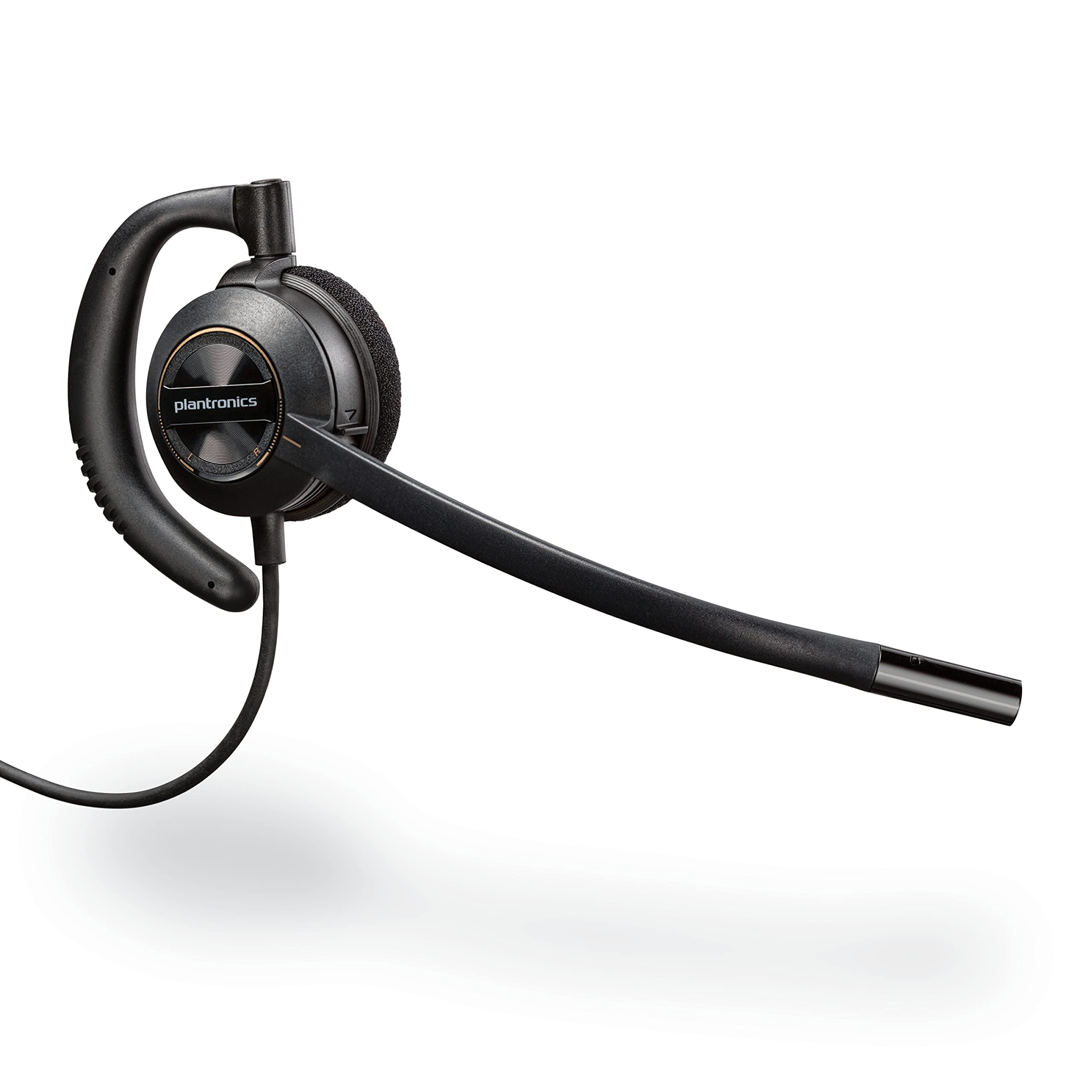 Poly - EncorePro 530 Quick Disconnect (QD) Headset (Plantronics) - Works with Poly Call Center Digital Adapters (Sold Separately
