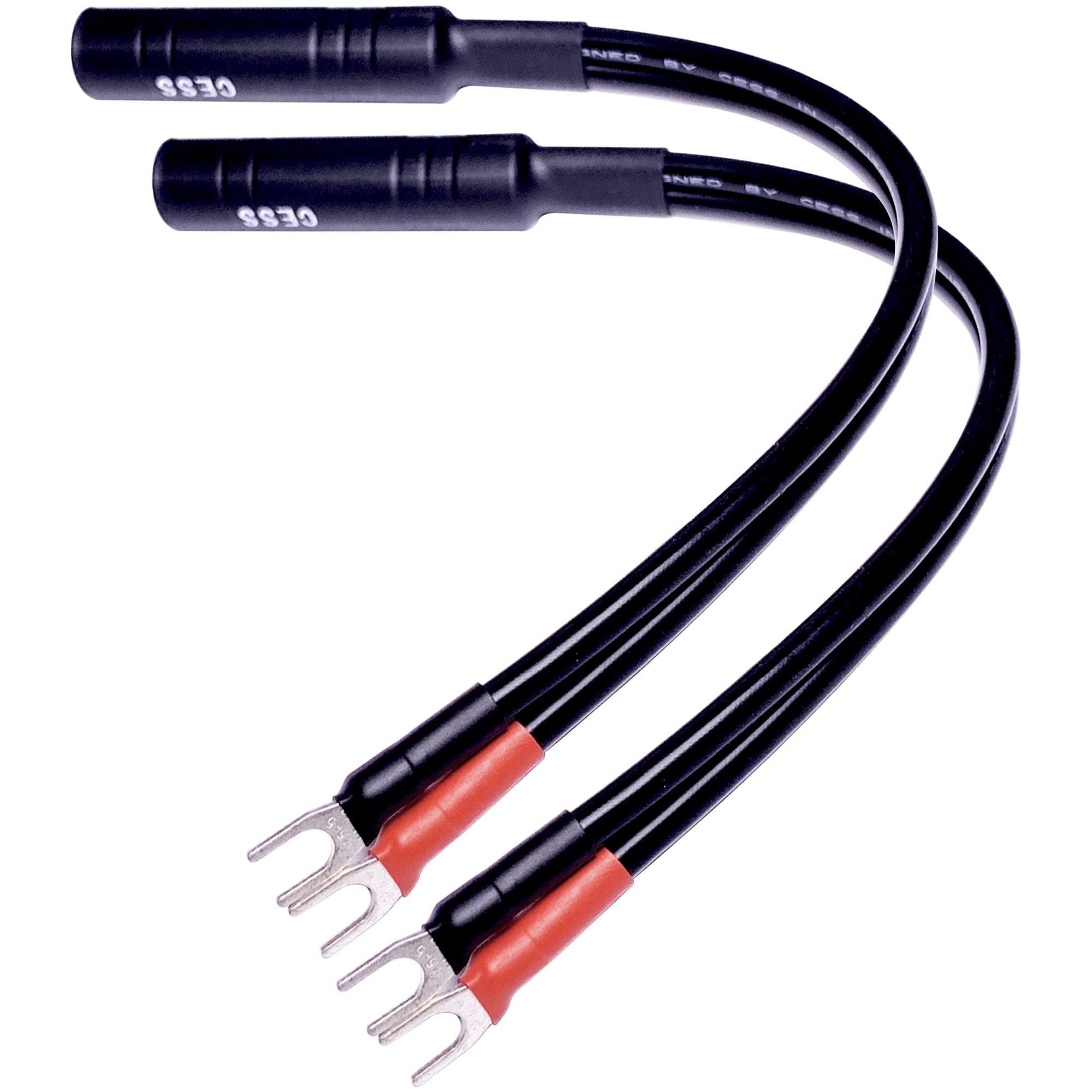 Cncess Cess 002S Barrier Spade Fork To 1/4 Inch Ts Speaker Cable Adapter (Small Spade)