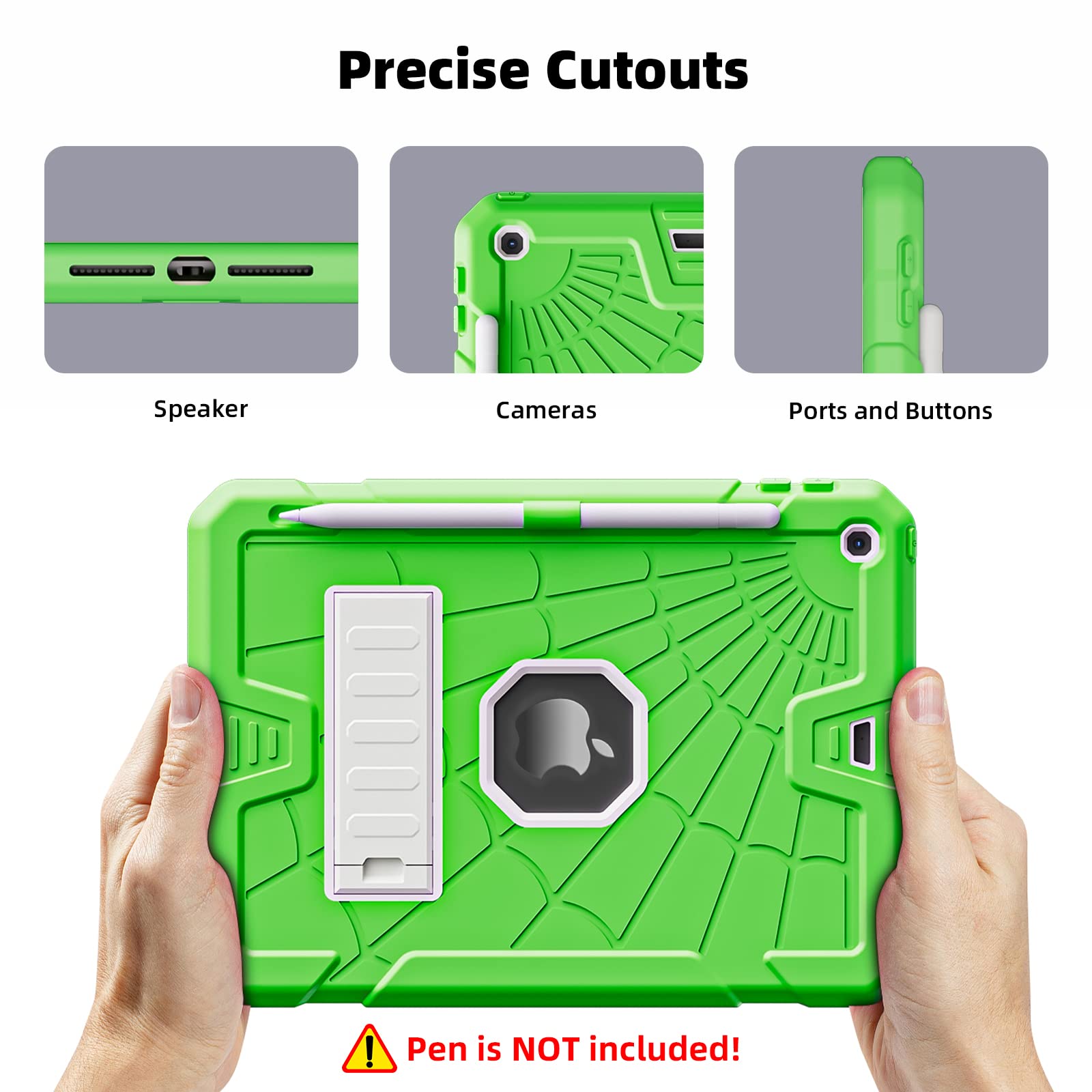 Tsqqst Ipad 5Th Generation Case 2017 / Ipad 6Th Generation Case 2018 9.7 Inch With Glass Screen Protector | Defender Bumper Kids