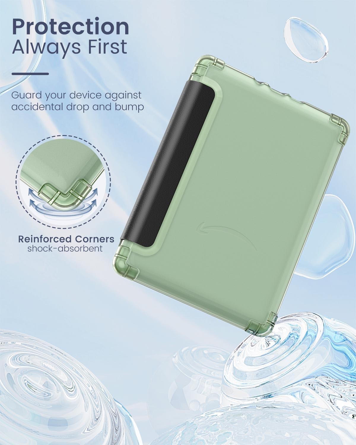 Moko Case For 6'' All New Kindle (11Th Generation 2022 Release), Ultra Clear Soft Flexible Transparent Tpu Back Cover Light Shel