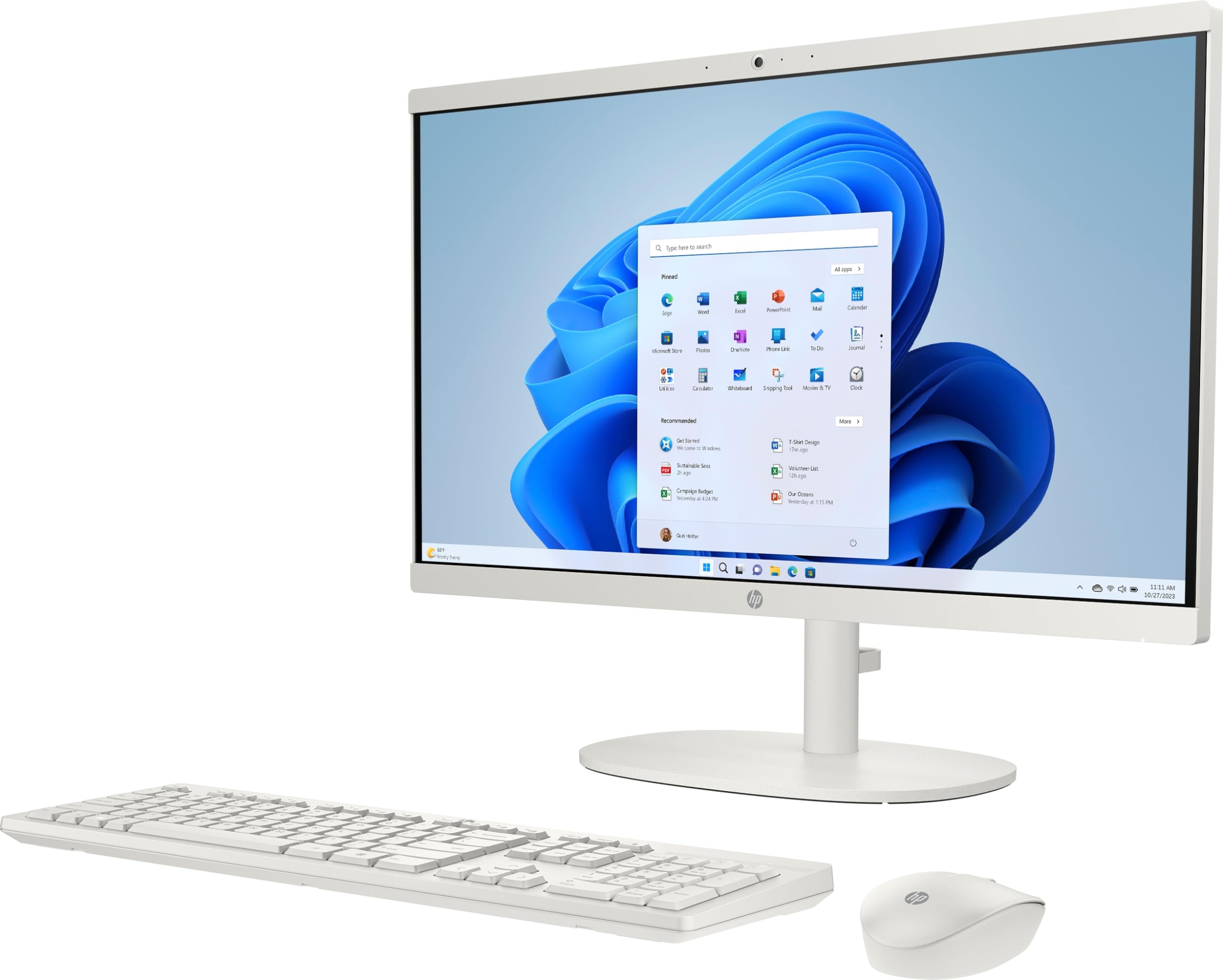 22'' Intrel N200 8Gb 512Gb Ssd|Hp All In One, 22'', Intel N200; 8Gb (Ddr5, 1 Dimm); 512Gb Ssd; Intel Uma Graphics; 21.5'' Fhd Di